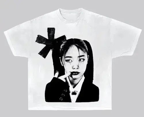 Japanese Brand Cotton Hip Hop Gothic Punk Anime style T-shirt y2k Size US L / EU 52-54 / 3 - 3 Thumbnail