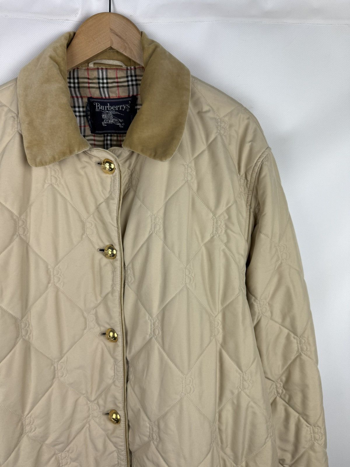 Burberry × Vintage Burberrys Vintage Nova Check Lined B Monogram Quilted Jacket Size XXL / US 16-18 / IT 52-54 - 5 Thumbnail