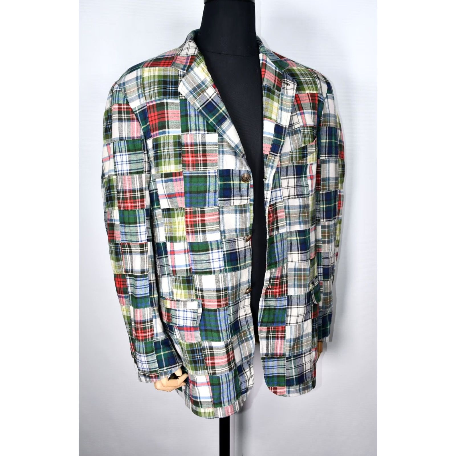 Polo Ralph Lauren Polo Ralph Lauren Jacket XL Men Cotton Multicolor Patchwork Sport Coat Blazer Cardigan? Size US XL / EU 56 / 4 - 5 Thumbnail