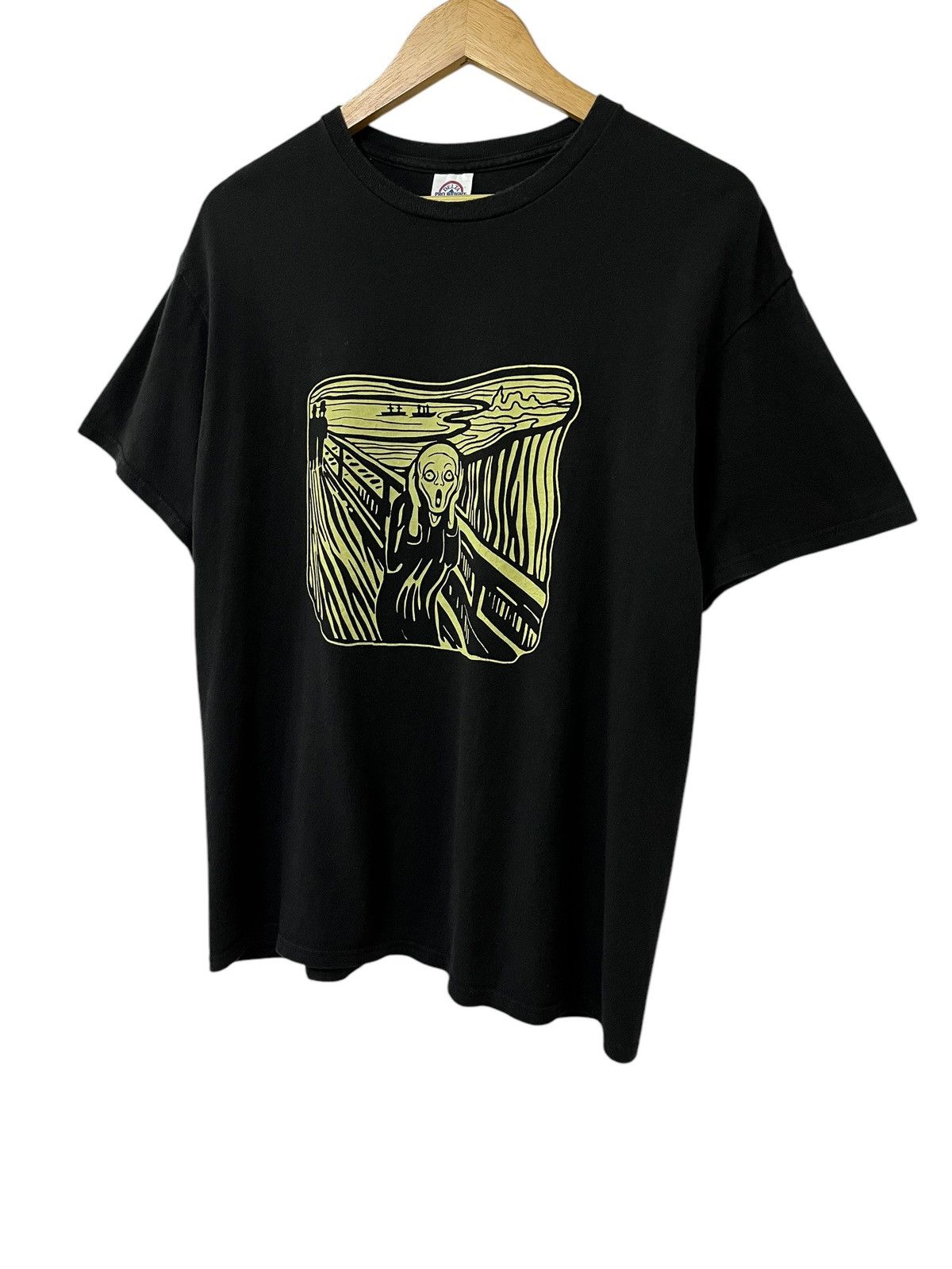 Vintage VINTAGE 00s EDVARD MUNCH THE SCREAM MUSEUM AOP ART TSHIRT Size US L / EU 52-54 / 3 - 5 Thumbnail