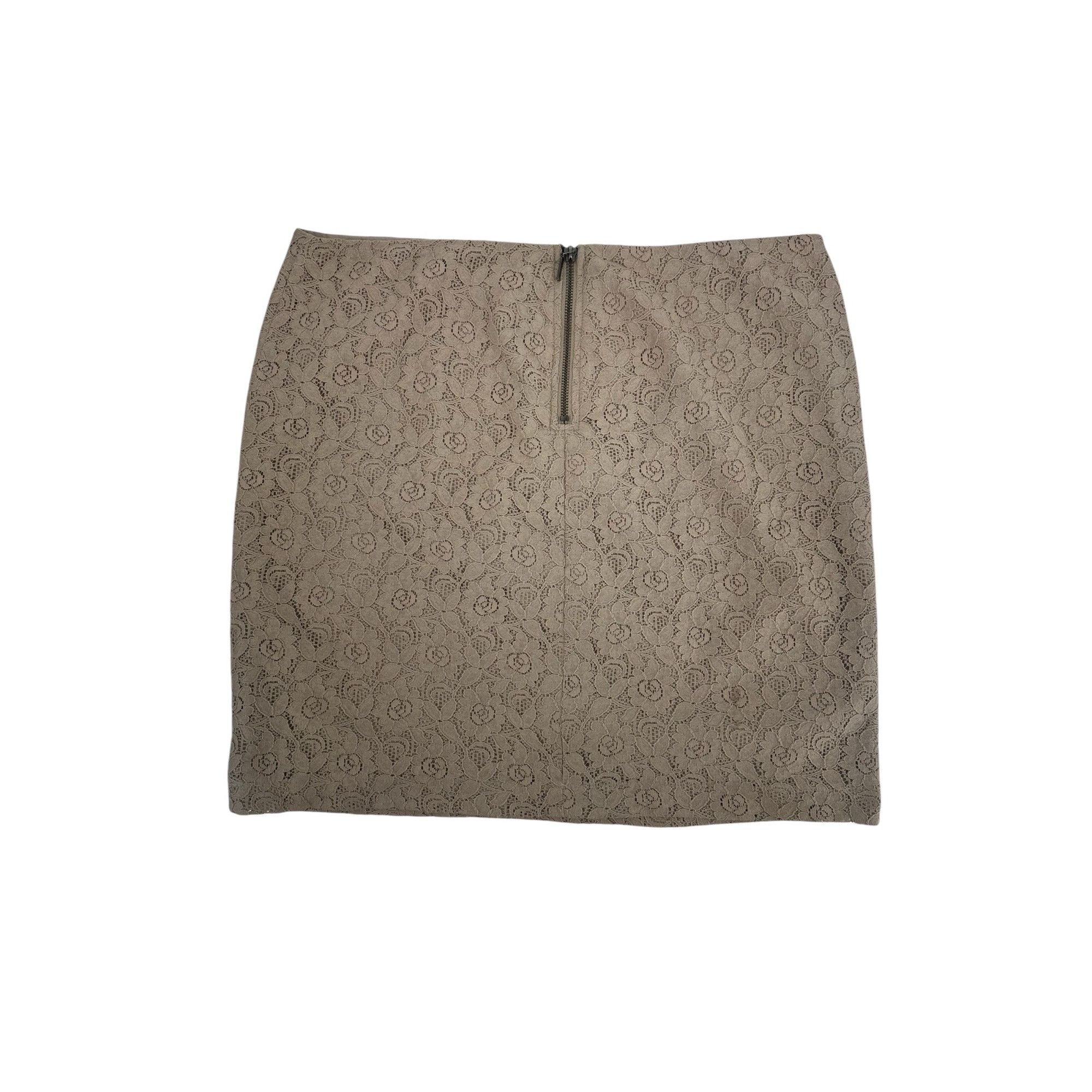 Other Leyla Skirt - Taupe Floral Lace - Size 12 Size 34" / US 12 / IT 48 - 6 Thumbnail