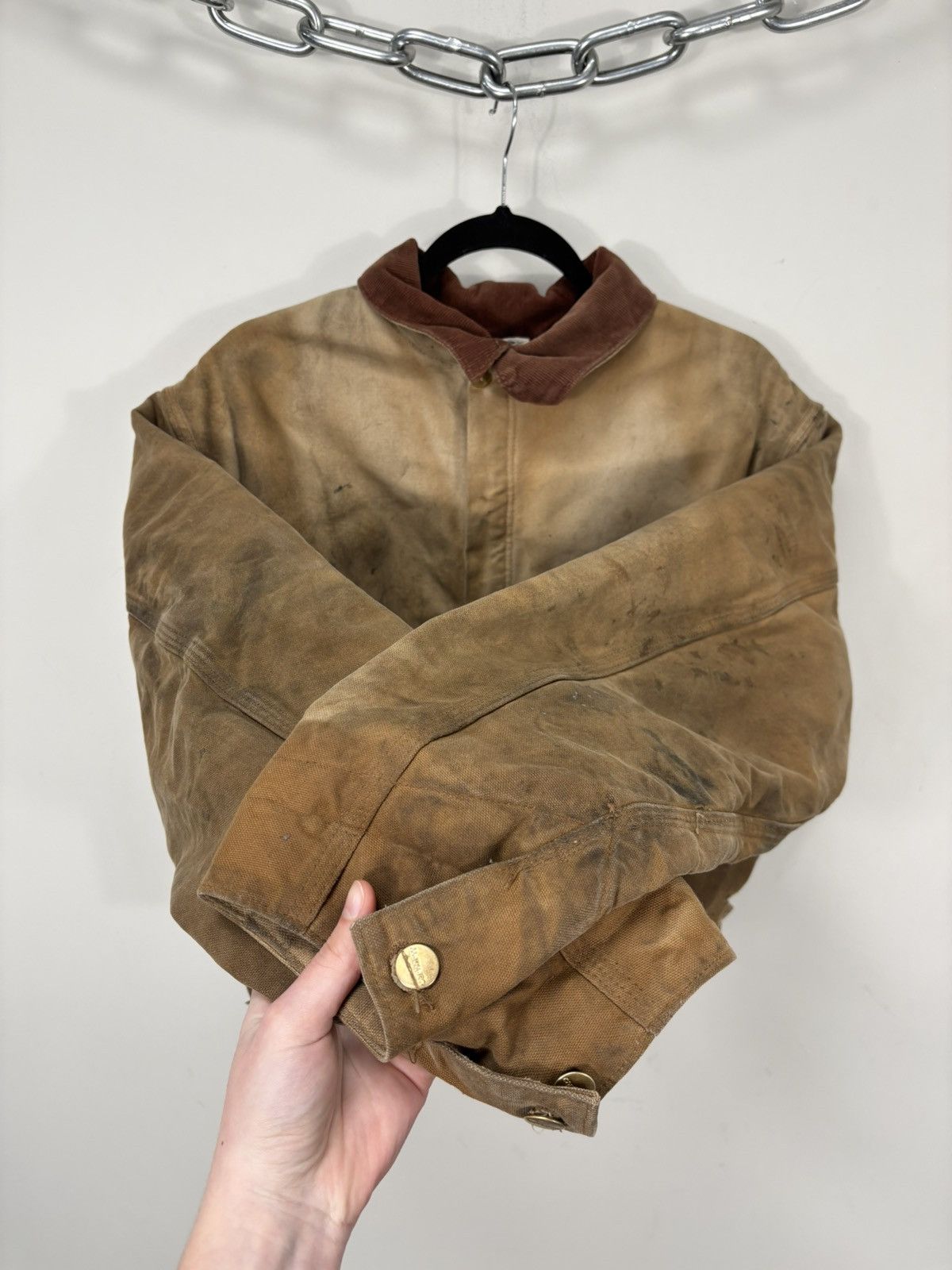 Carhartt Vintage Carhartt Hype Faded Distressed Boxy Cropped Jacket Size US L / EU 52-54 / 3 - 14 Thumbnail