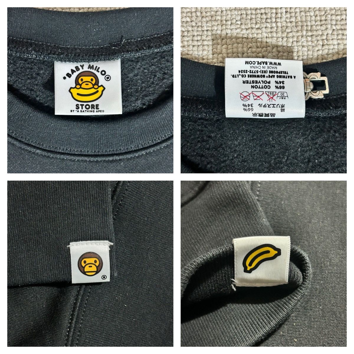 Bape 2016 Baby Milo Store Crewneck Sweatshirt Size US M / EU 48-50 / 2 - 5 Thumbnail