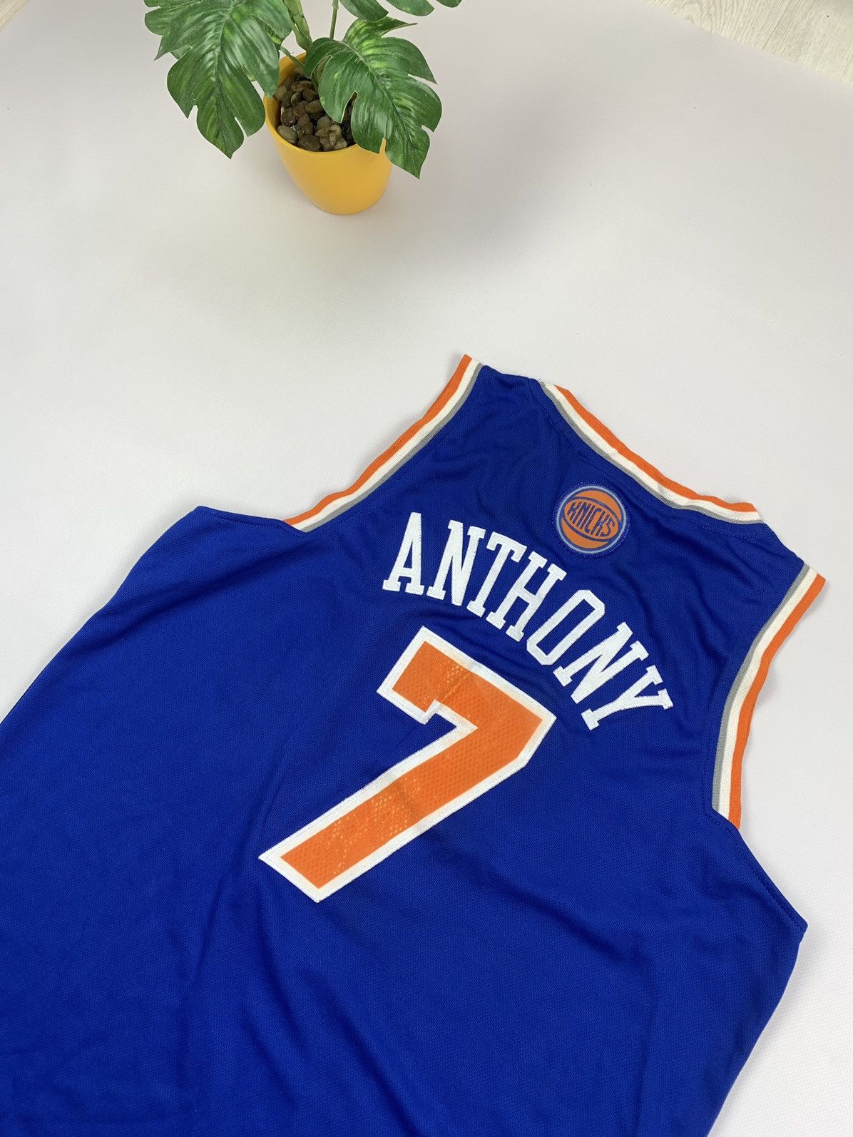 Adidas NEW YORK KNICKS NBA 2013 Jersey Anthony 7 Size M, image size:1196x1594