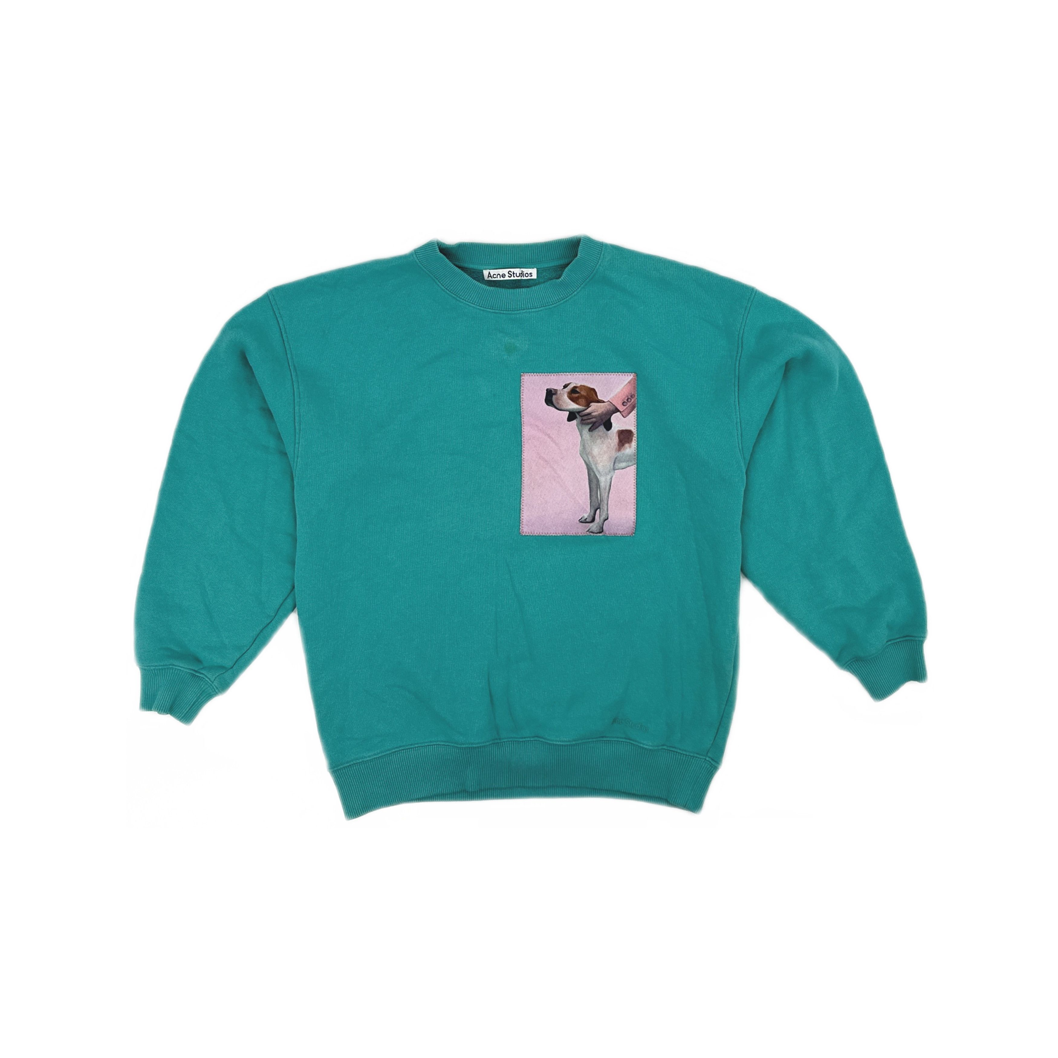 Acne Studios Acne Studios Dog Print Crewneck Sweatshirt Size S Size S / US 4 / IT 40 - 1 Thumbnail