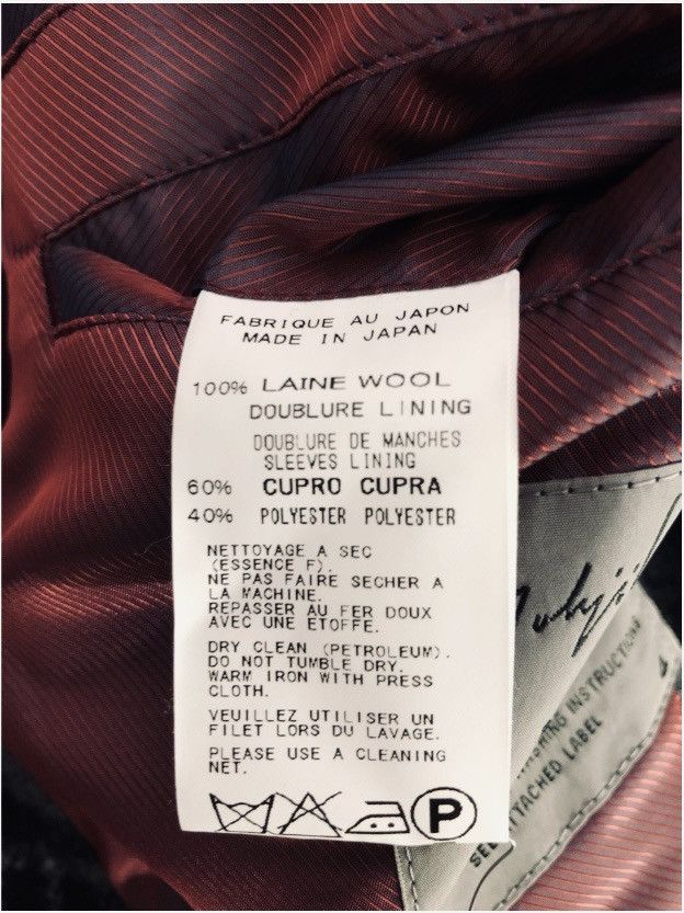 Yohji Yamamoto YYPH 🇯🇵 grey wool fall check side pleated coat 4 NEW Size 42R - 10 Thumbnail