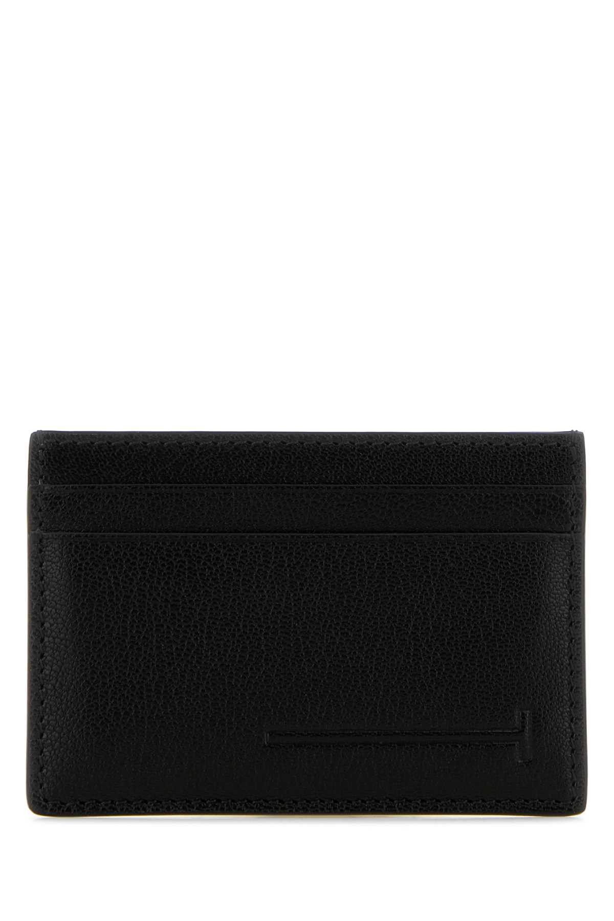 Tom Ford Black Leather Card Holder Size ONE SIZE - 1 Thumbnail