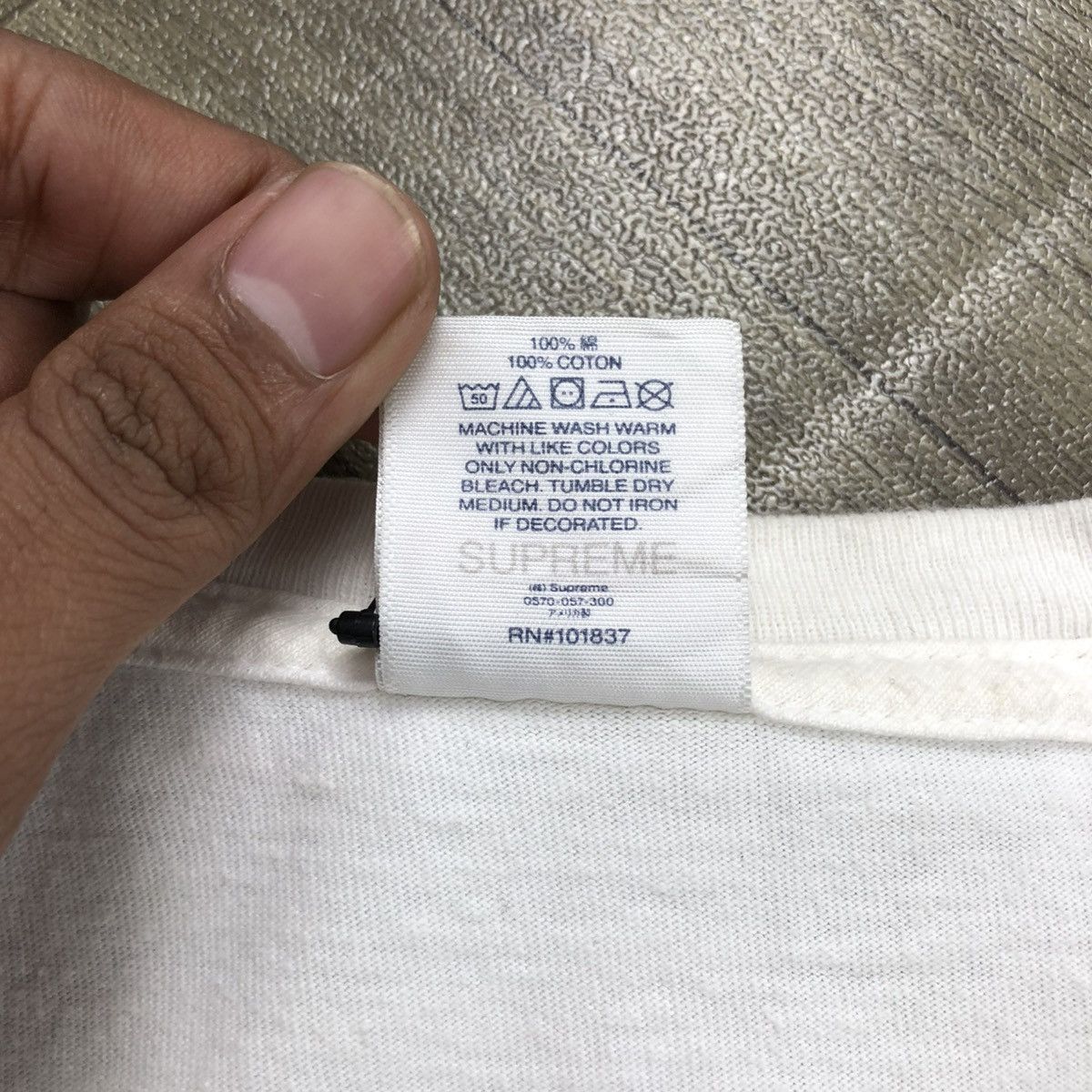Supreme 🇺🇸FW22 Supreme Warning USA Streetwear White Tee Size US XL / EU 56 / 4 - 7 Thumbnail