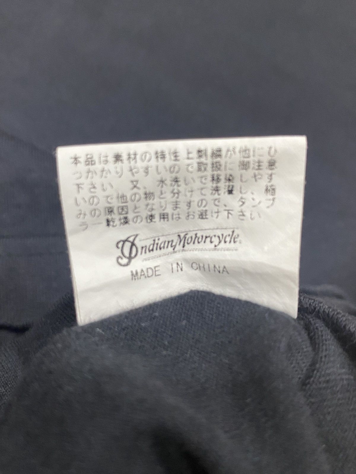Indian Motorcycle Rare INDIAN MOTORCYCLE Embroidery Black Tee Shirt L Size US L / EU 52-54 / 3 - 14 Thumbnail