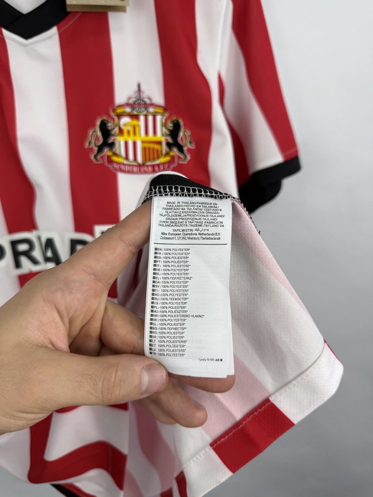 Nike 🏴󠁧󠁢󠁥󠁮󠁧󠁿 Y2K Nike Sunderland Soccer Jersey T-Shirt Blokecore Rare Size US S / EU 44-46 / 1 - 9 Thumbnail