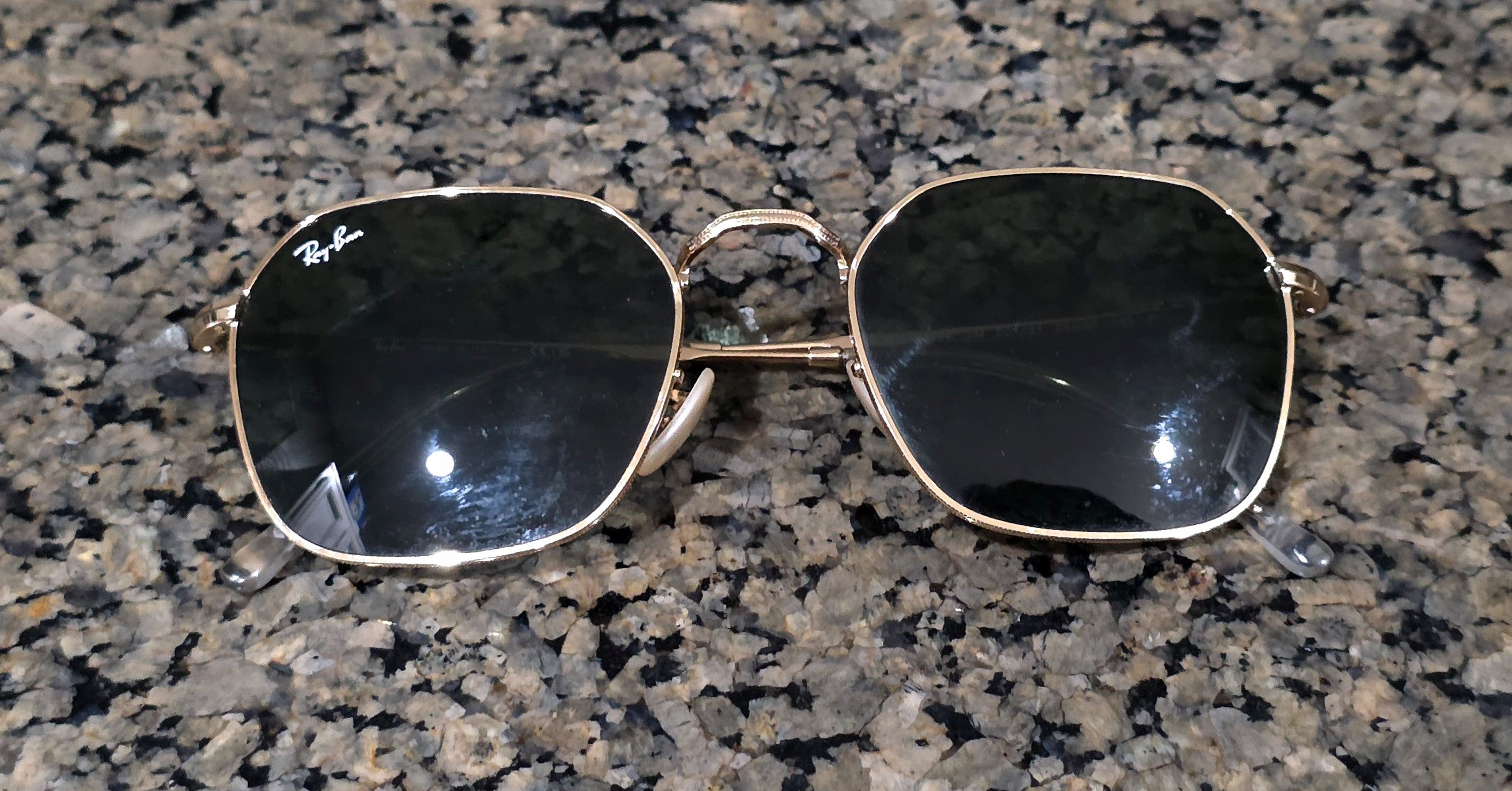 RayBan Ray-Ban Sunglasses RB3694 Jim 001/31 Gold Frames Size ONE SIZE - 7 Thumbnail