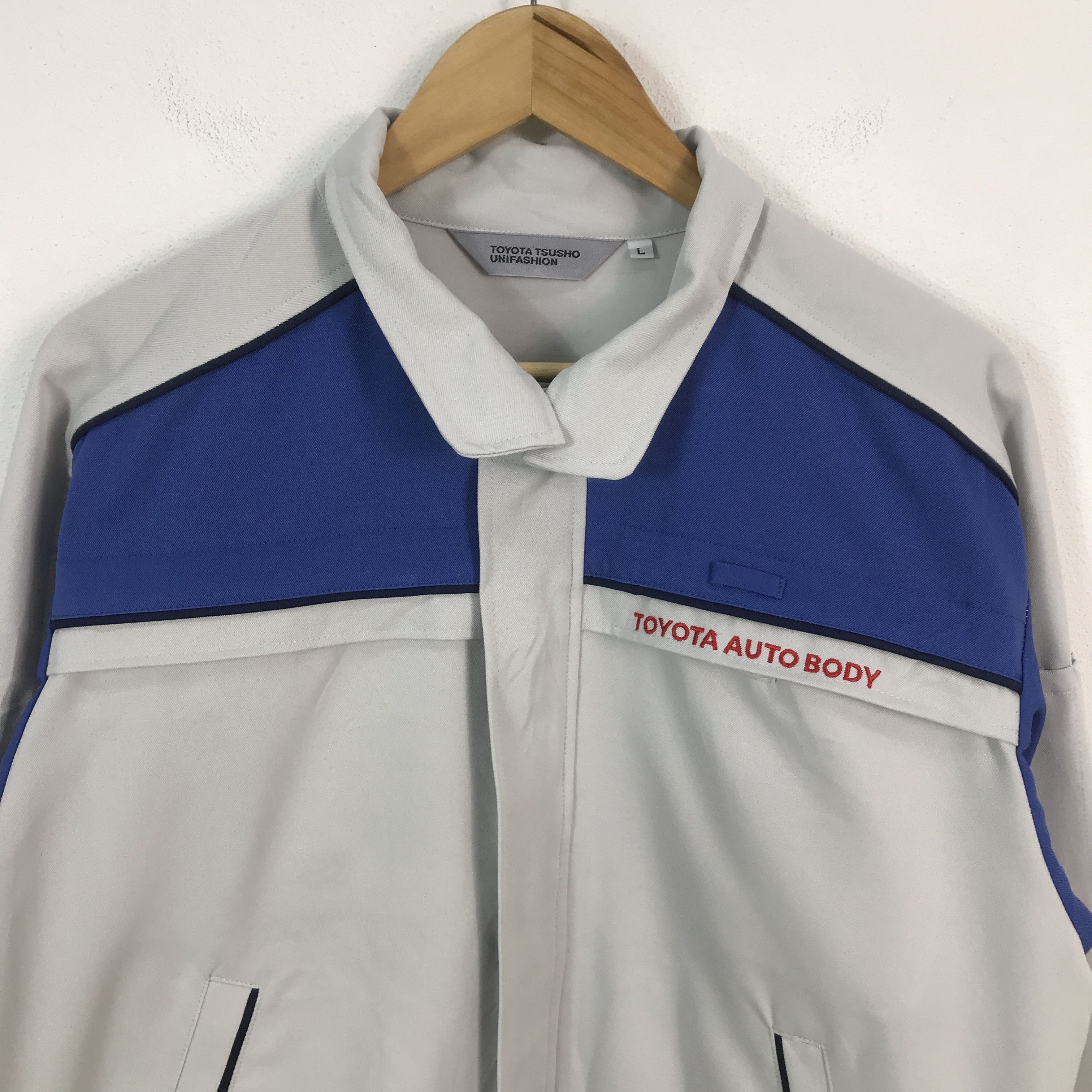 Japanese Brand vintage Toyots Auto Body uniform japan jacket Size US L / EU 52-54 / 3 - 3 Thumbnail