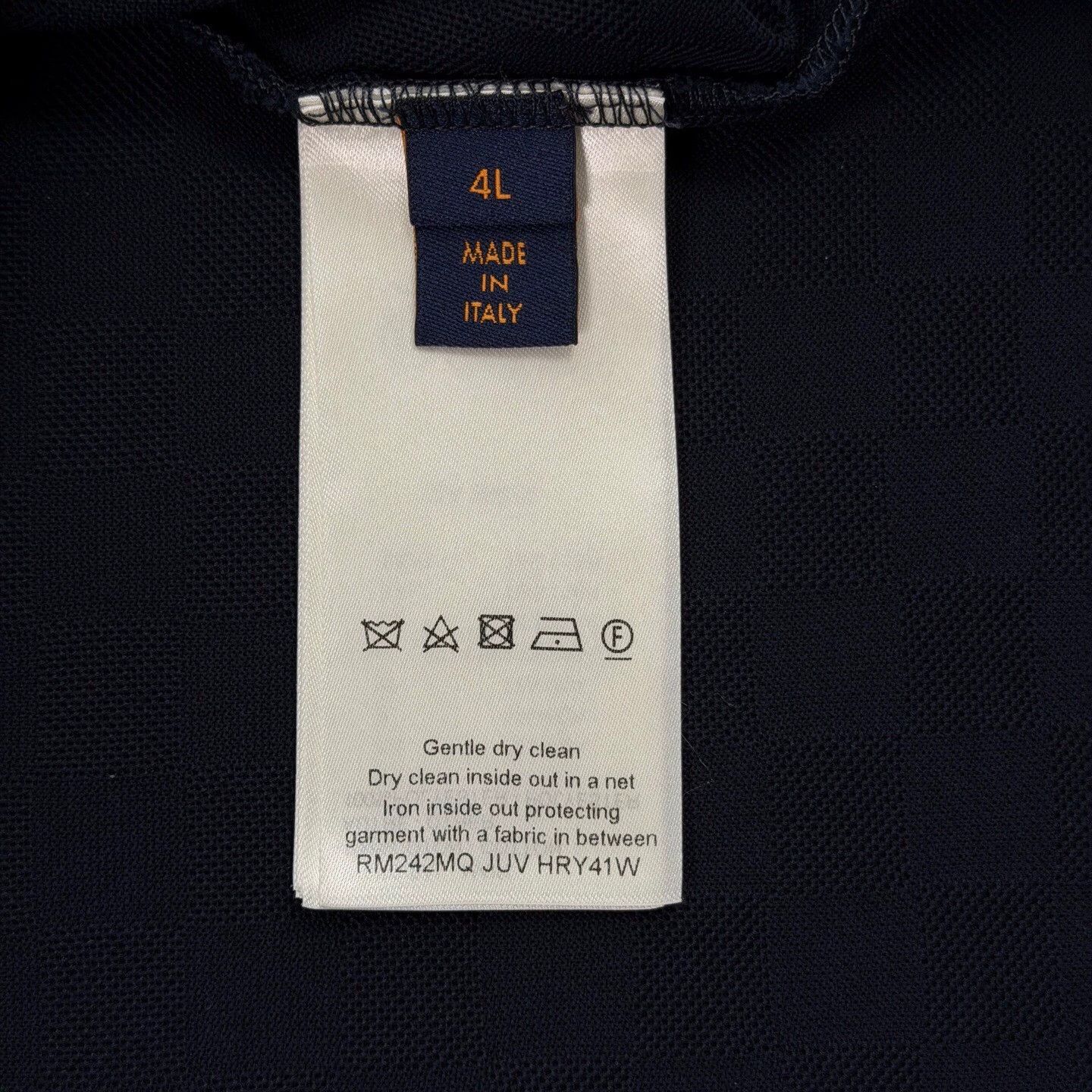 Louis Vuitton LV Damier Navy Short-Sleeve Polo Shirt 4L Near New Size US XXL / EU 58 / 5 - 7 Thumbnail