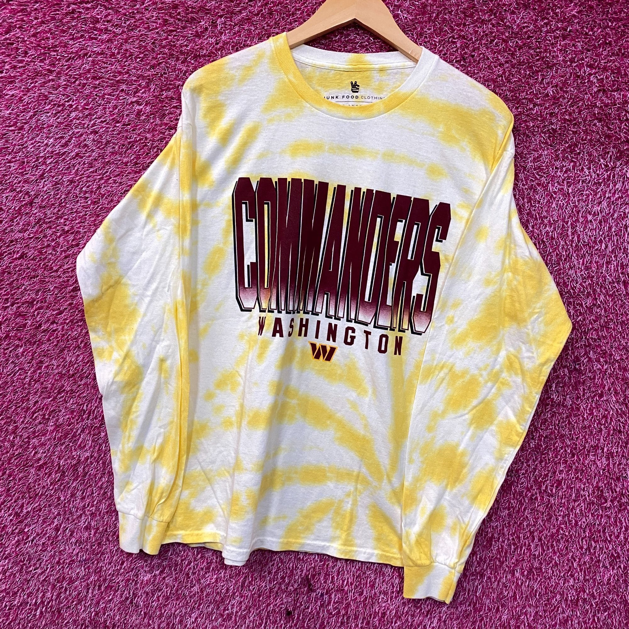 Junk Food NFL AFC Washington Commanders Tie-Dye long Sleeve Shirt Larg Size US L / EU 52-54 / 3 - 3 Thumbnail