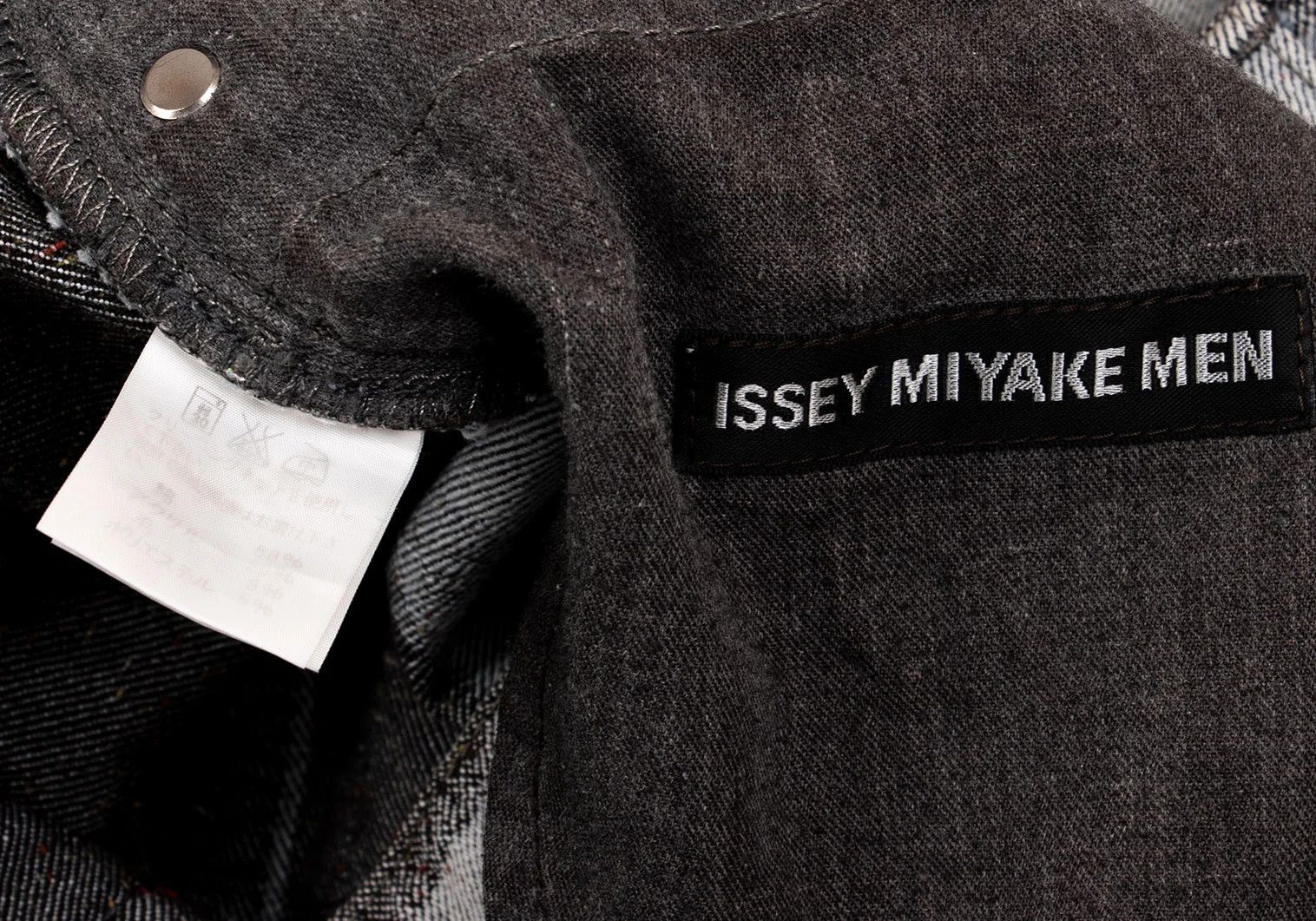 Issey Miyake Men's Washed Nepp Jacquard Denim Pants in Gray Size US 30 / EU 46 - 19 Thumbnail