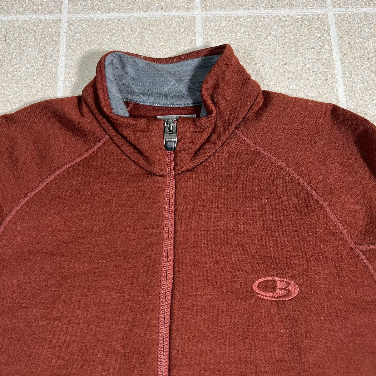 Icebreaker Icebreaker 260 RealFleece Full Zip Jacket Brick Merino Wool Size US L / EU 52-54 / 3 - 3 Thumbnail