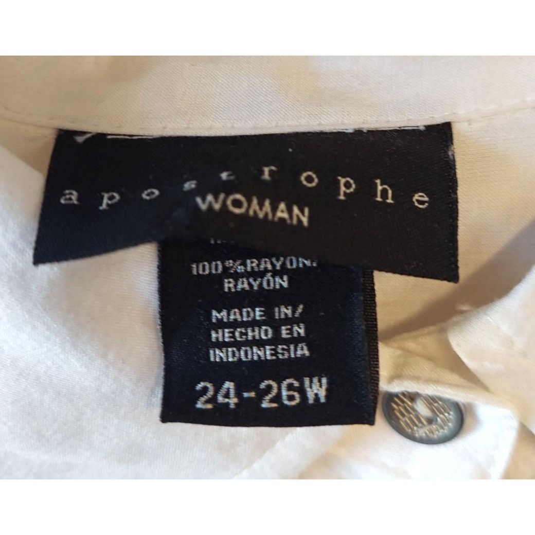 Other Set Of 3 Plus Size 4X Womens Button-Down Shirts Q02 T Size 4XL / US 24-26 - 6 Thumbnail
