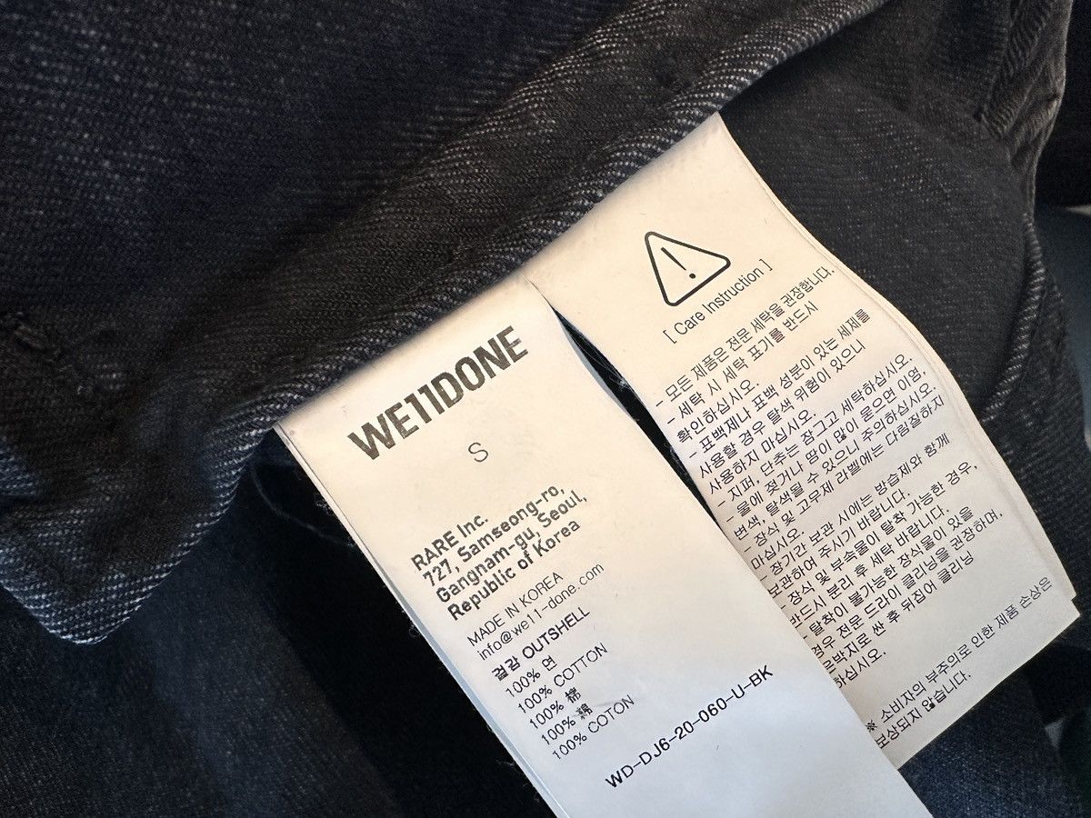 WE11DONE WE11DONE Logo Zipper Detail Denim Jacket Size S / US 4 / IT 40 - 6 Thumbnail
