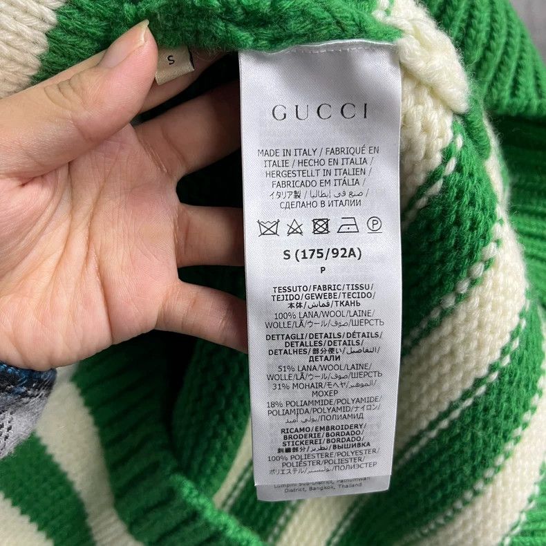 Gucci Gucci Adidas green knitted logo hooded sweatshirt 2501-Next Size US S / EU 44-46 / 1 - 5 Thumbnail