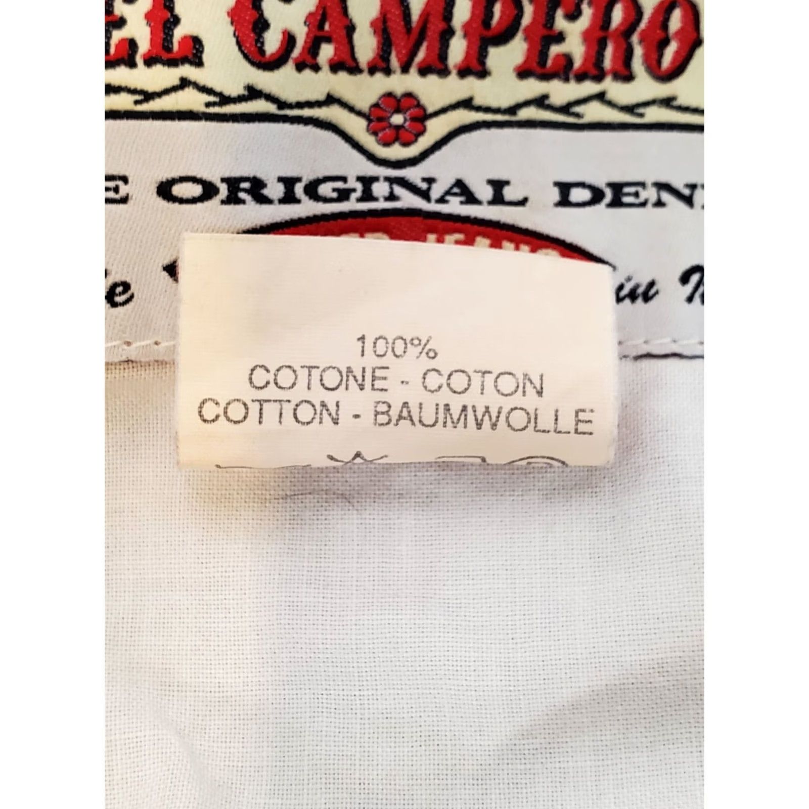 Camper VTG El Campero Denim Trucker Jacket Made in Italy Men XL Blue Regular denim jacket with pockets Size US 36 / EU 52 - 6 Thumbnail