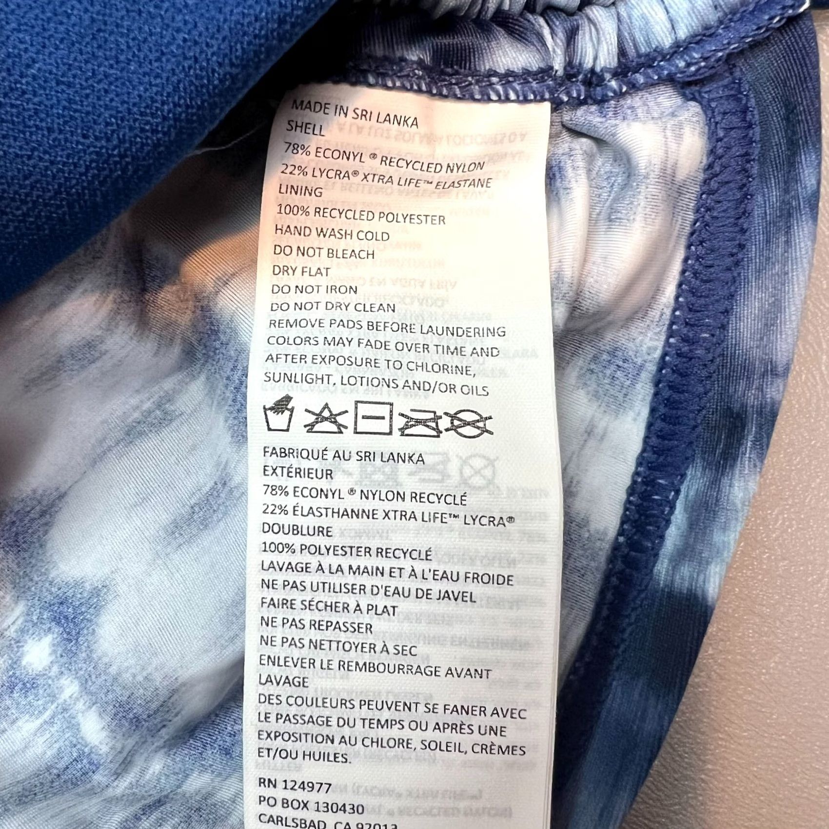Prana prANA Melody Tankini Belize Hazy Days Side Ruched Padded Swim Top Womens Size XS Blue Striped Nylon Polyester Spandex Tankini Womens Beach 90s? Size XS / US 0-2 / IT 36-38 - 5 Thumbnail