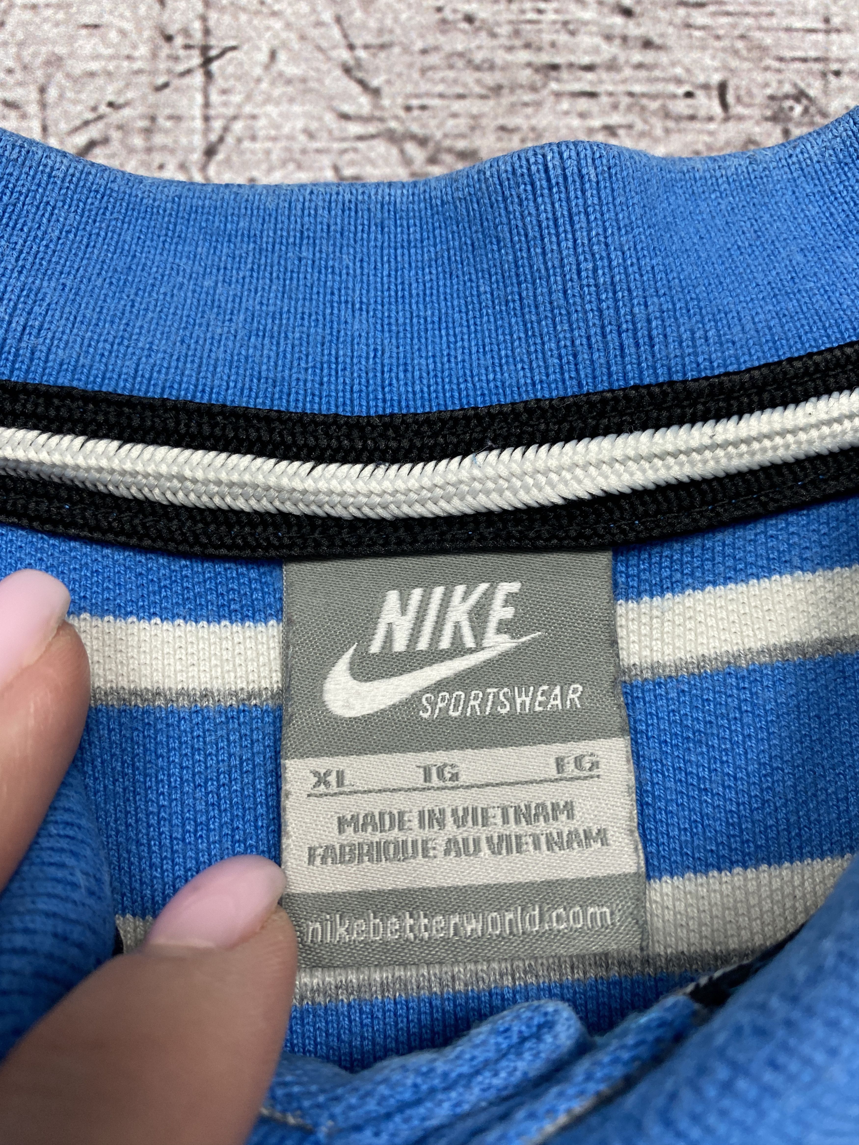Nike Nike vintage mens striped polo shirt Size US XL / EU 56 / 4 - 4 Thumbnail