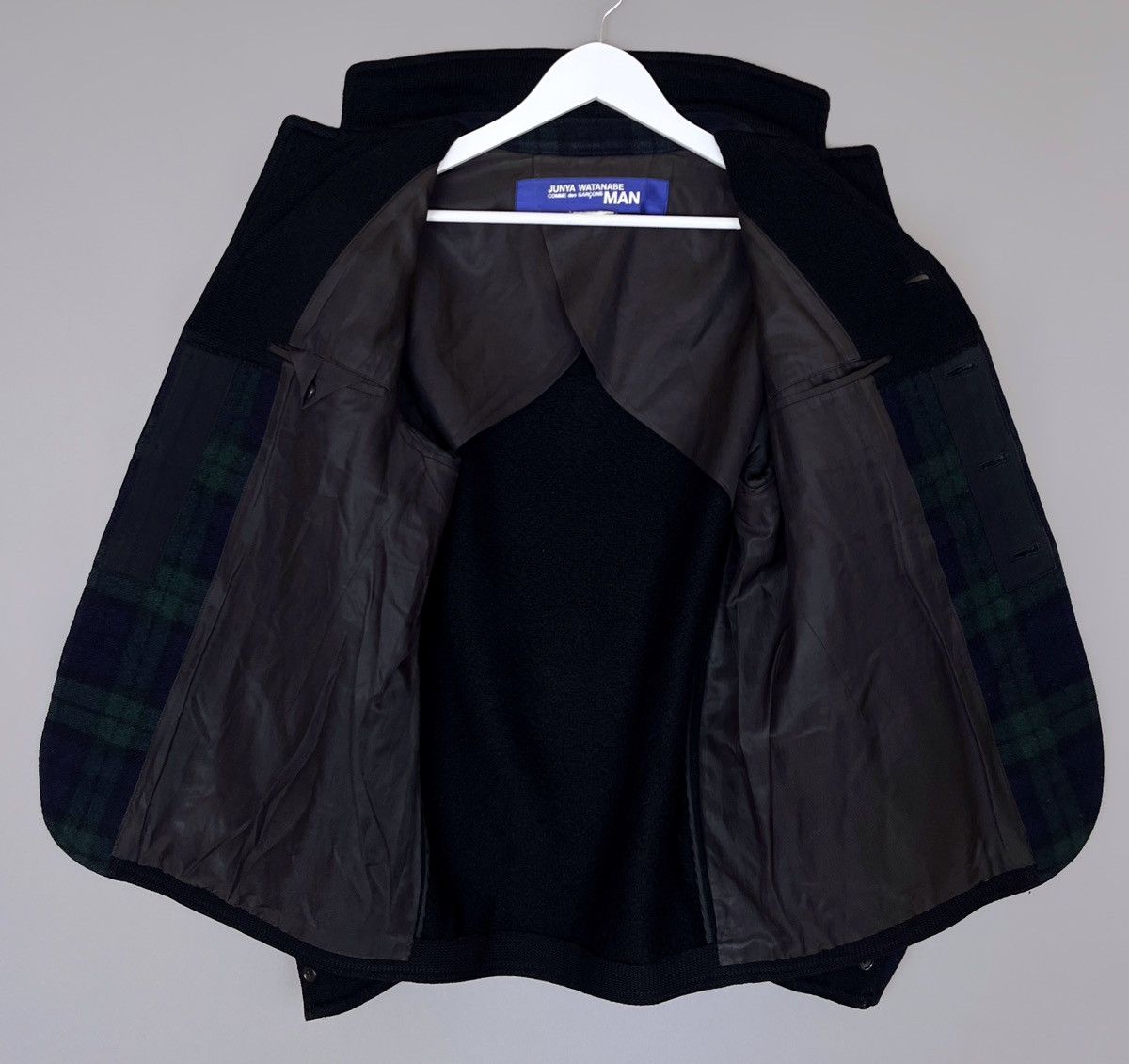 Comme des Garcons × Comme des Garcons Homme Plus × Junya Watanabe 🔥RUNWAY 2011 JUNYA WATANABE WOOL PANELED JACKET Size US L / EU 52-54 / 3 - 3 Thumbnail