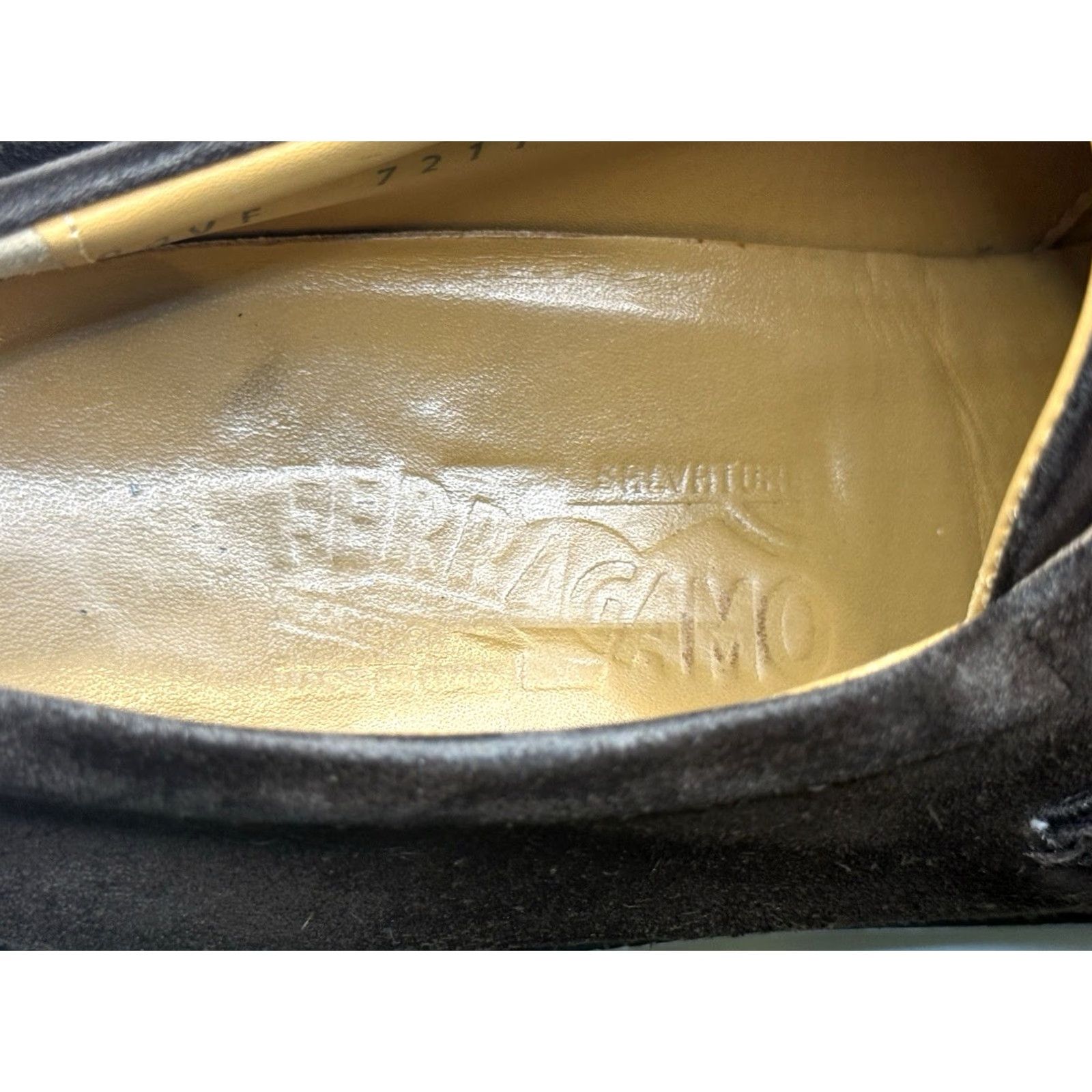 Salvatore Ferragamo VINTAGE Salvatore Ferragamo Monk Strap Dress Shoes Men Brown Leather Sz 9.5D Captoe Suede Leather Brown Size US 10 / EU 43 - 7 Thumbnail