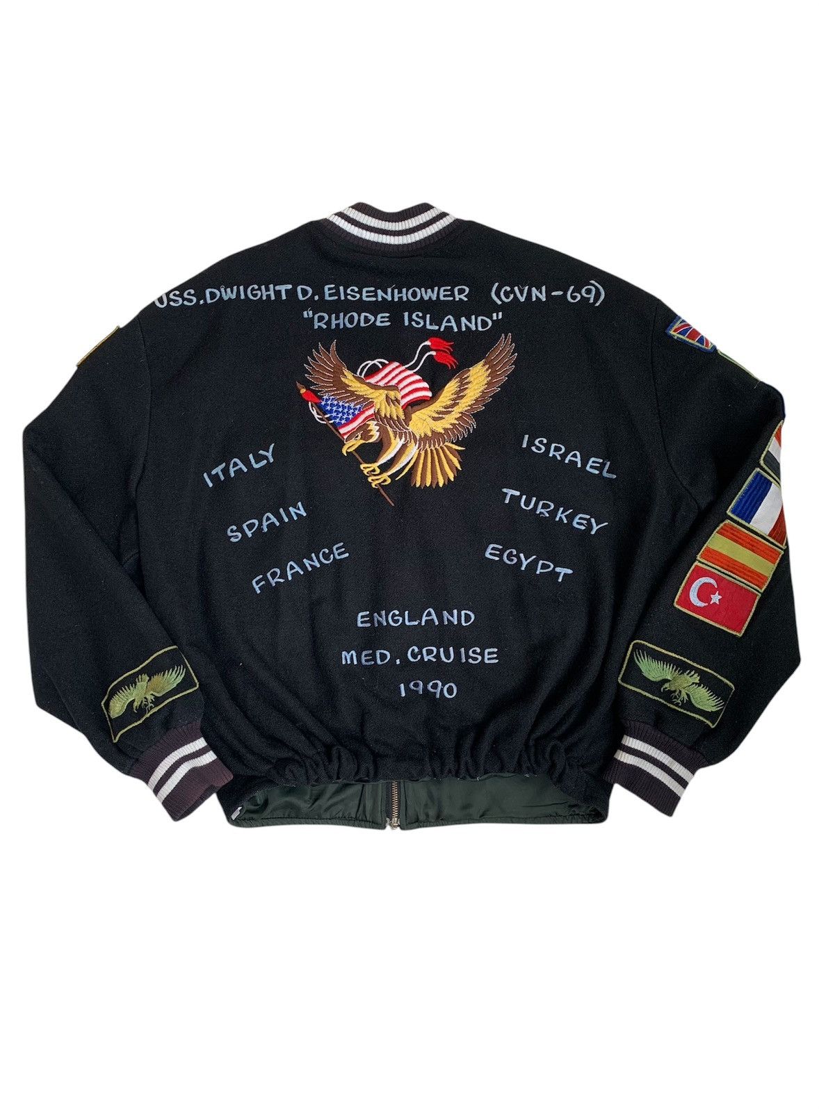 Early 90s US NAVY USS Dwight D Eisenhower (CVN-69) Jacket