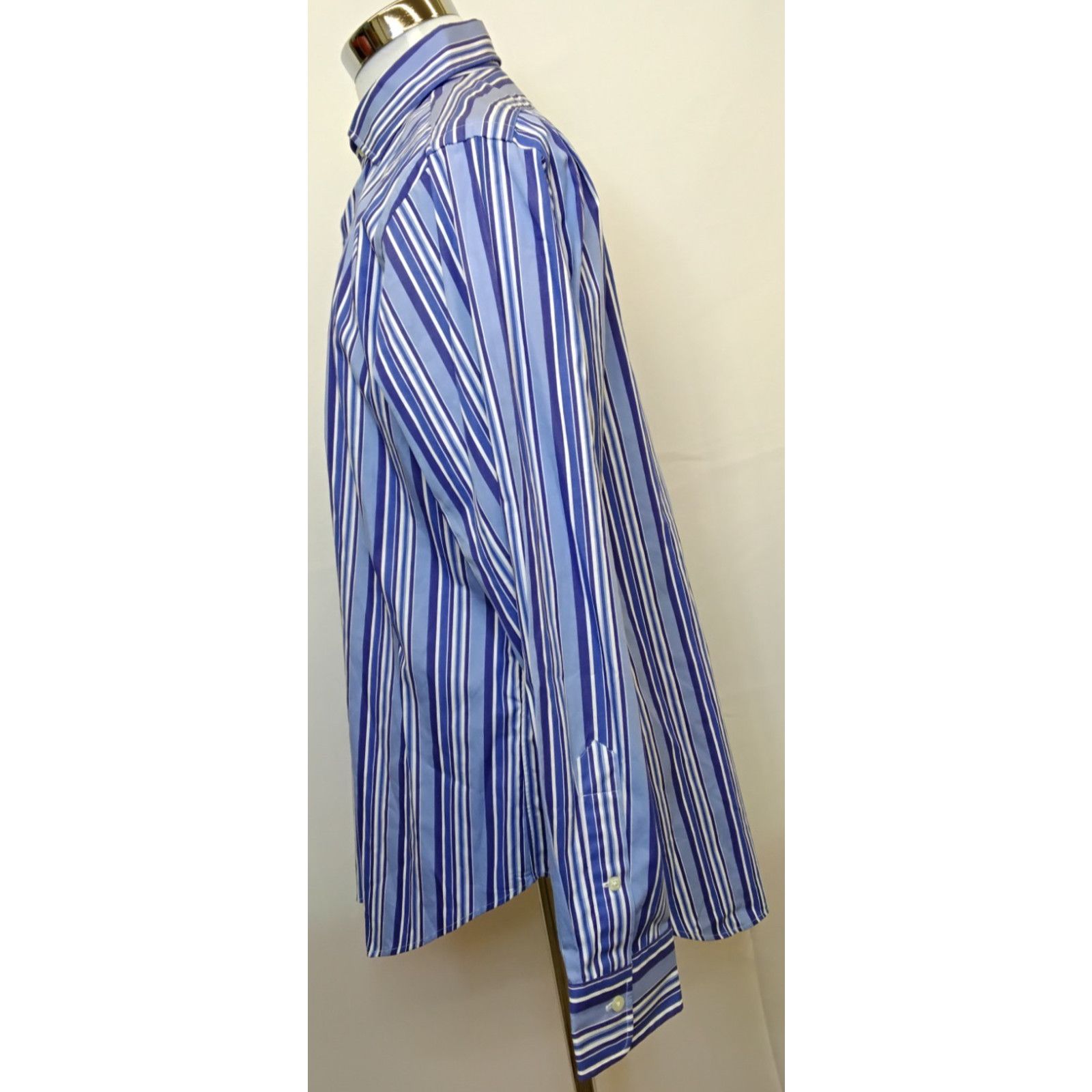 Polo Ralph Lauren Polo Ralph Lauren Dress Shirt Men L Blue Striped VTG 90s NWT Size US L / EU 52-54 / 3 - 4 Thumbnail