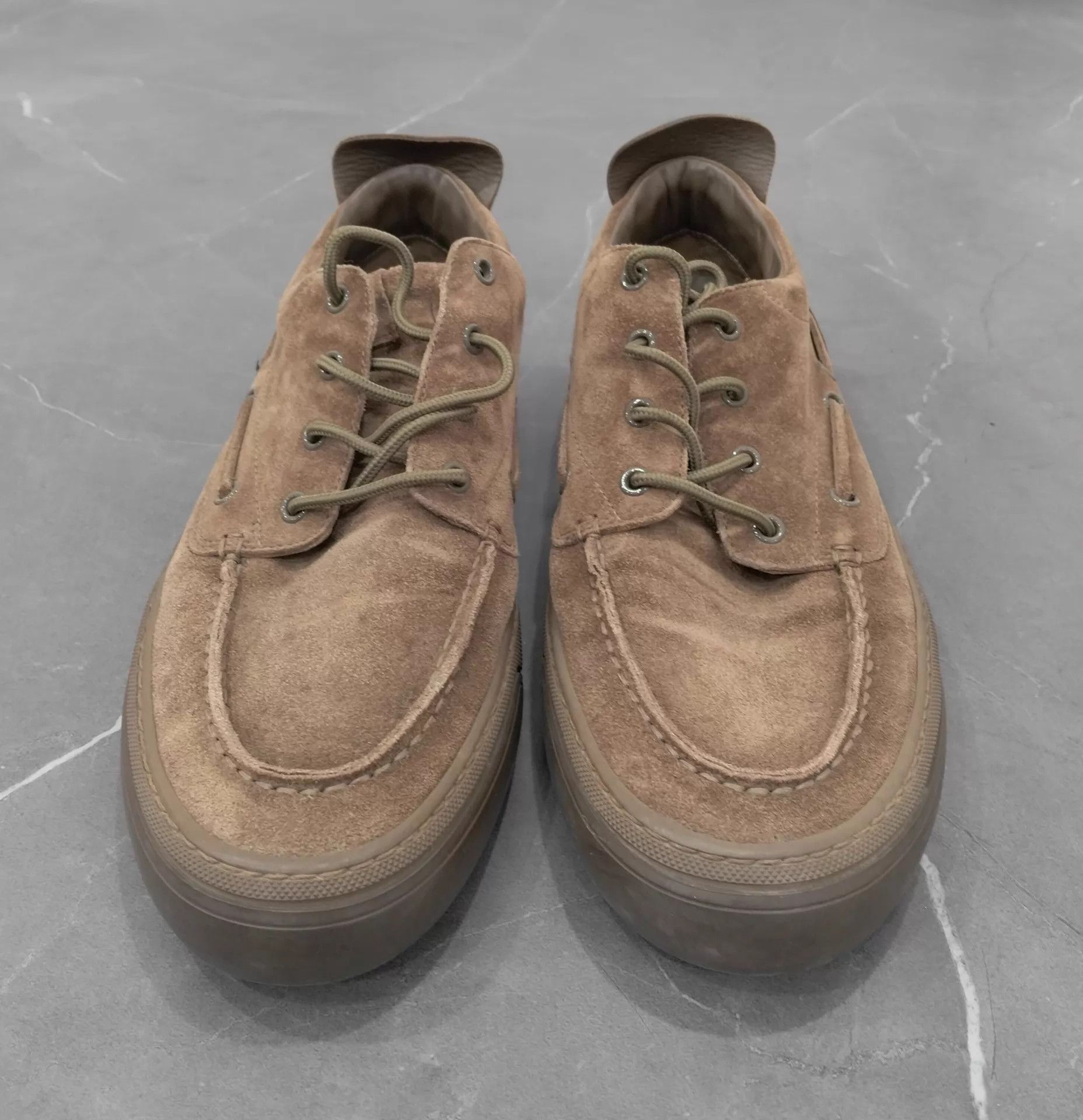 Louis Vuitton LV Camel Suede Lace-Up Sneakers EU 42.5 95 New Size US 9.5 / EU 42-43 - 4 Thumbnail