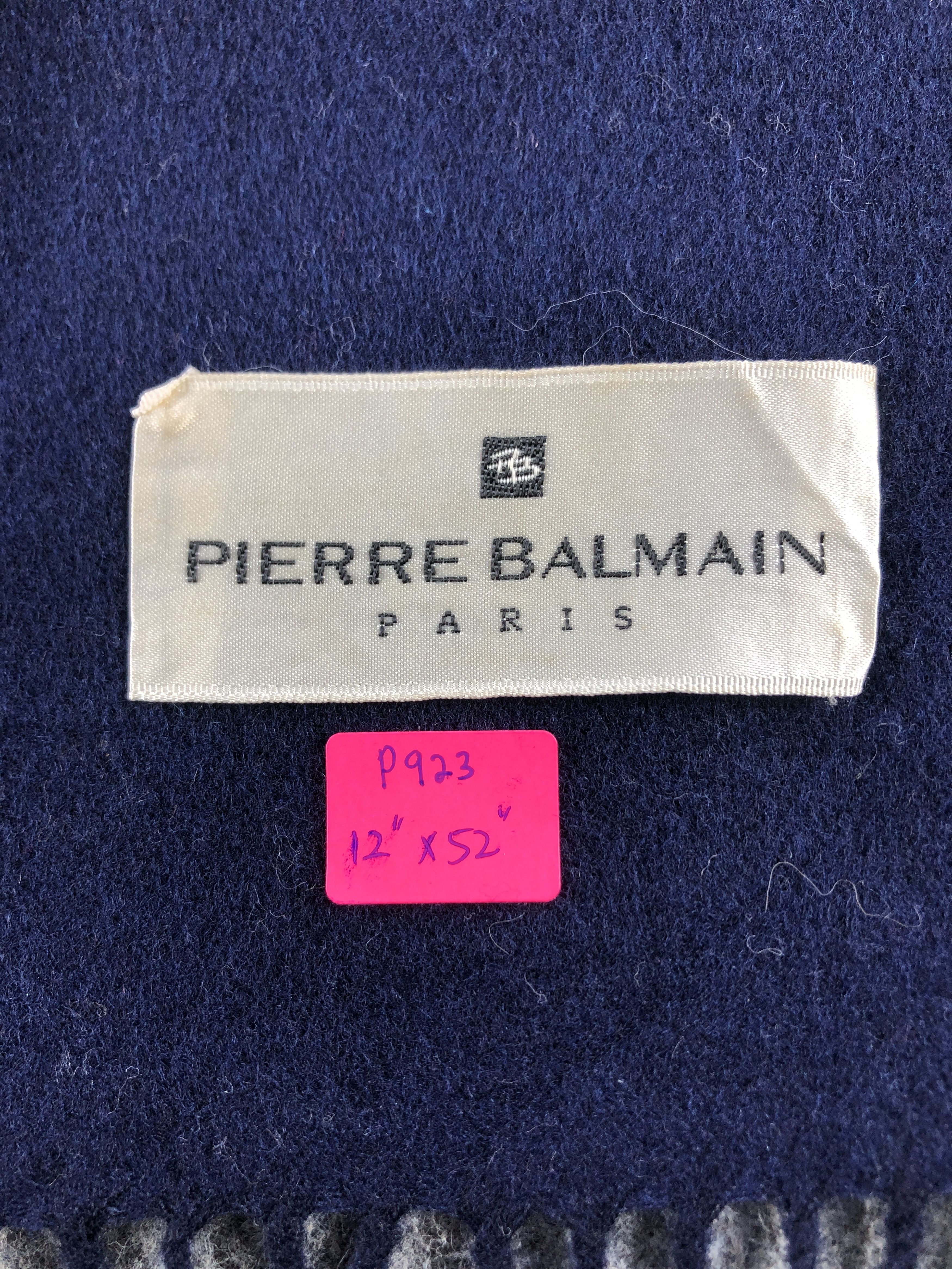 Pierre Balmain Pierre Balmain Silk Wool Scarf / Muffler / Neckwear P923 Size ONE SIZE - 5 Thumbnail