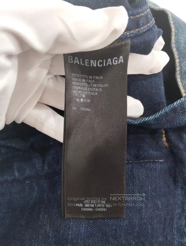 Balenciaga Balenciaga Denim Jacket Size US XS / EU 42 / 0 - 5 Thumbnail