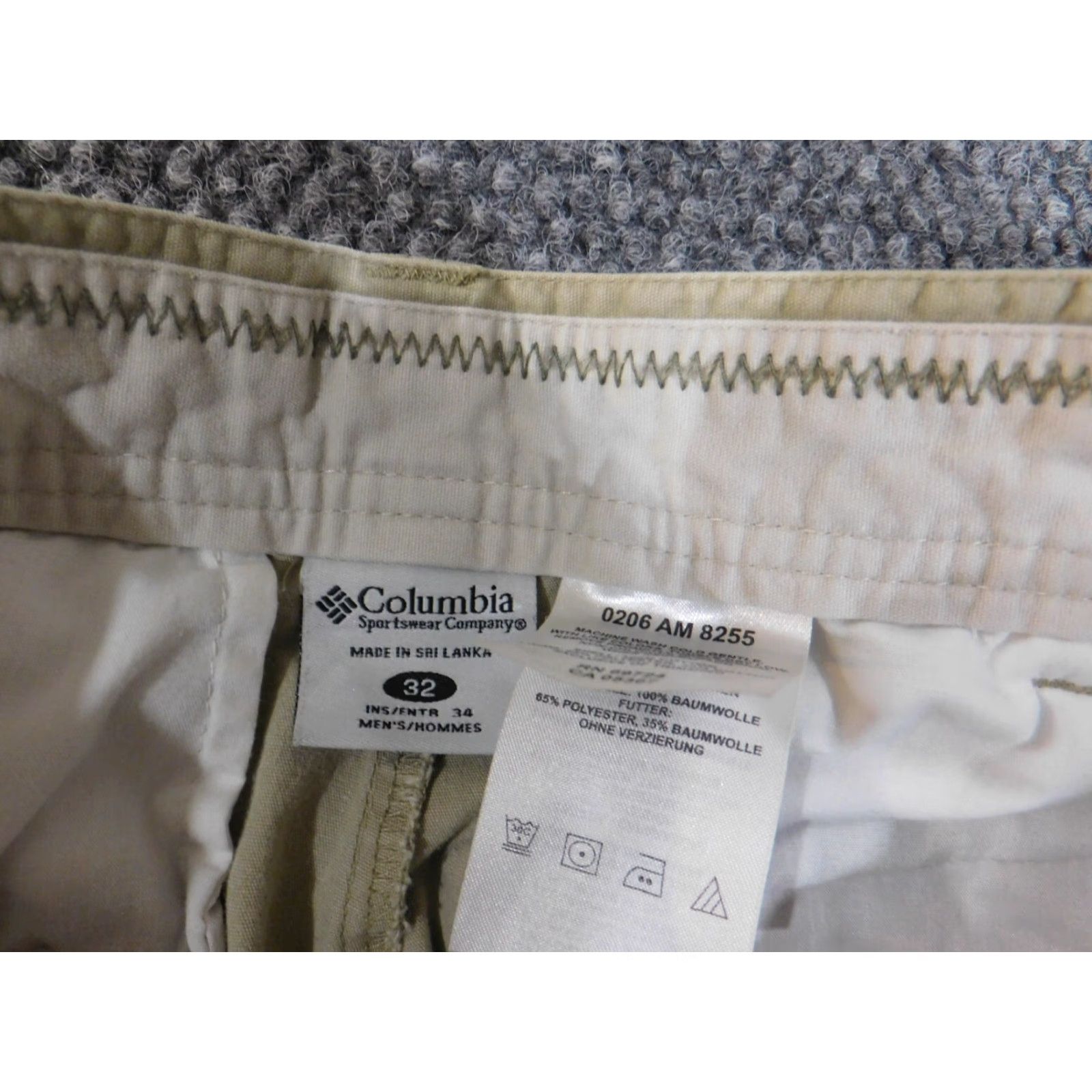 Vintage Columbia Pants Mens 32x32 Chino Straight Fit Casual Outdoor Beige Green 32 Inseam 32 Men Regular Vintage No Size US 32 / EU 48 - 5 Thumbnail