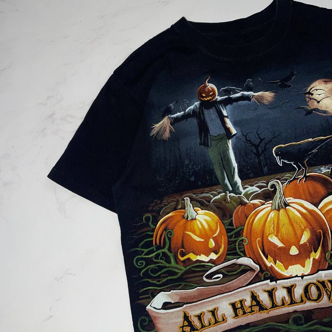 Vintage Vintage t-shirt all hallows eve Halloweend Tee Pumpkin Size US M / EU 48-50 / 2 - 3 Thumbnail