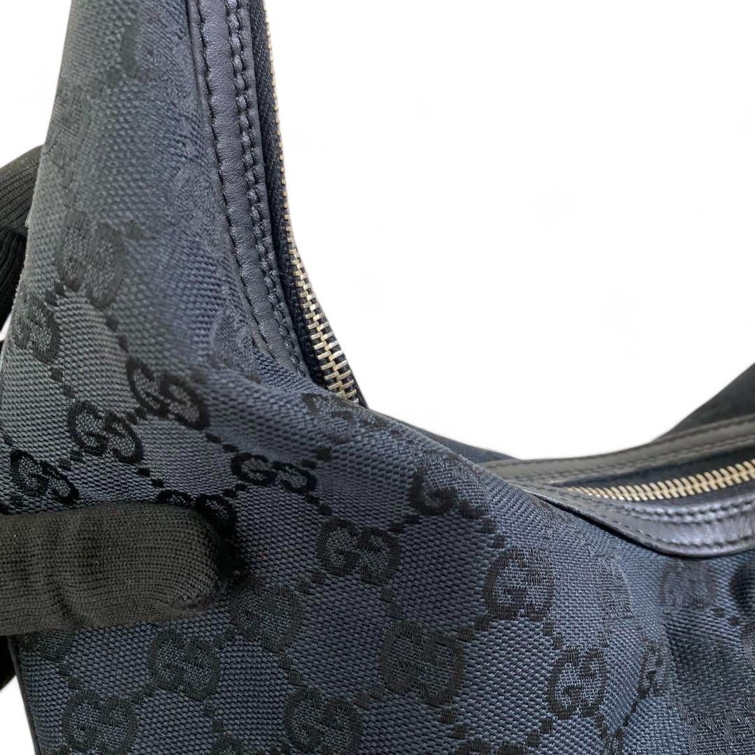 Gucci Gucci - Shoulder Bag Monogram Black Leather GG Size ONE SIZE - 8 Thumbnail