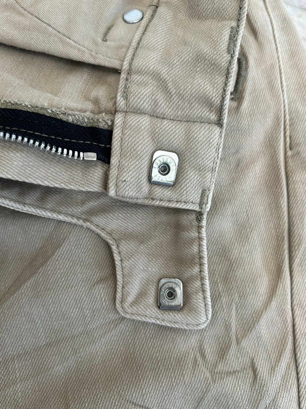 Balmain Balmain Biker Denim Pants Khaki Size US 33 - 9 Thumbnail