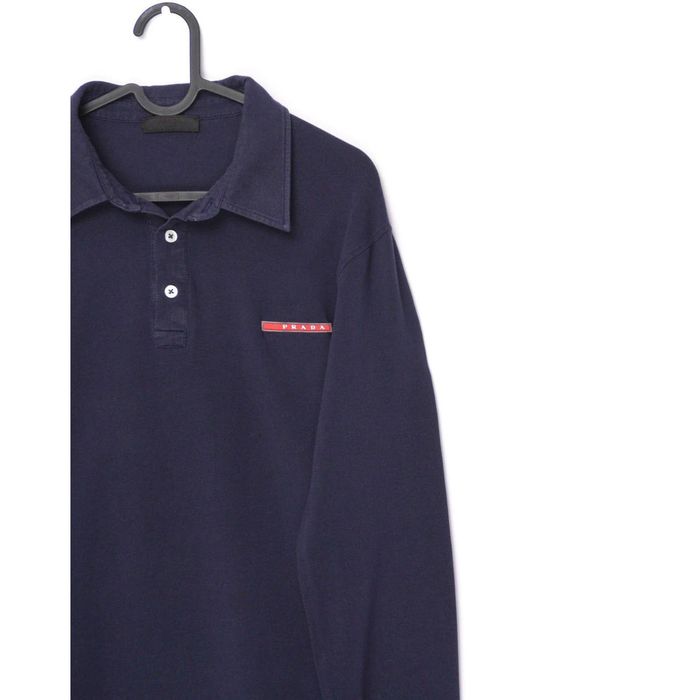 Prada polo long sleeve hotsell