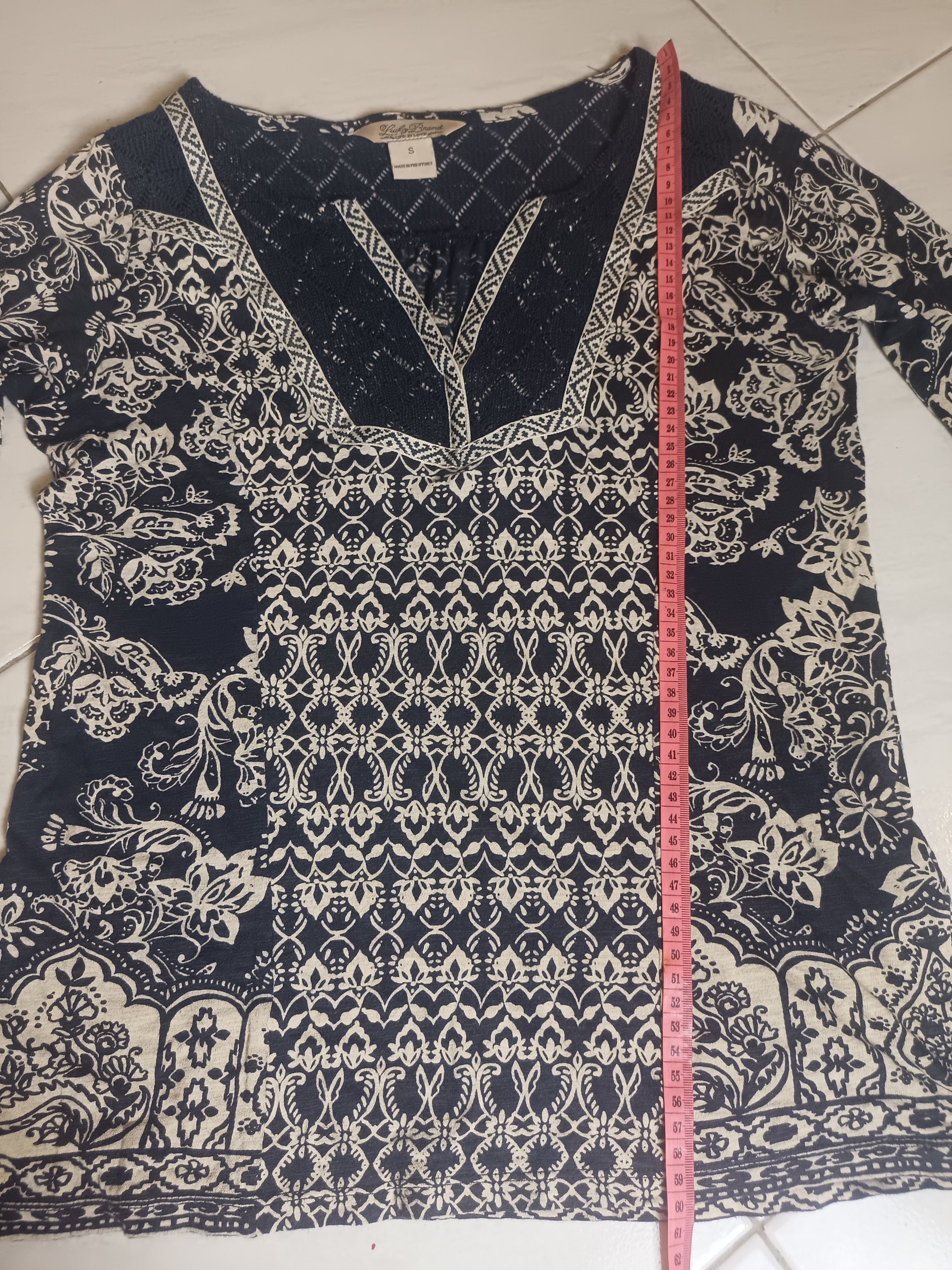 Japanese Brand × Lucky Brand LUCKY BRAND LIVE IN LOVE Women's Blouse Shirt Top Bohemian Size S / US 4 / IT 40 - 4 Thumbnail