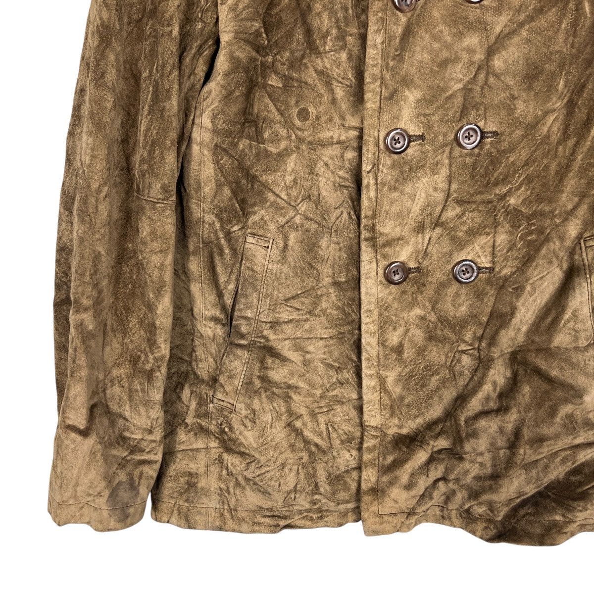 Marithe + Francois Girbaud MFG leather Double Breasted Jacket Size M / US 6-8 / IT 42-44 - 4 Thumbnail