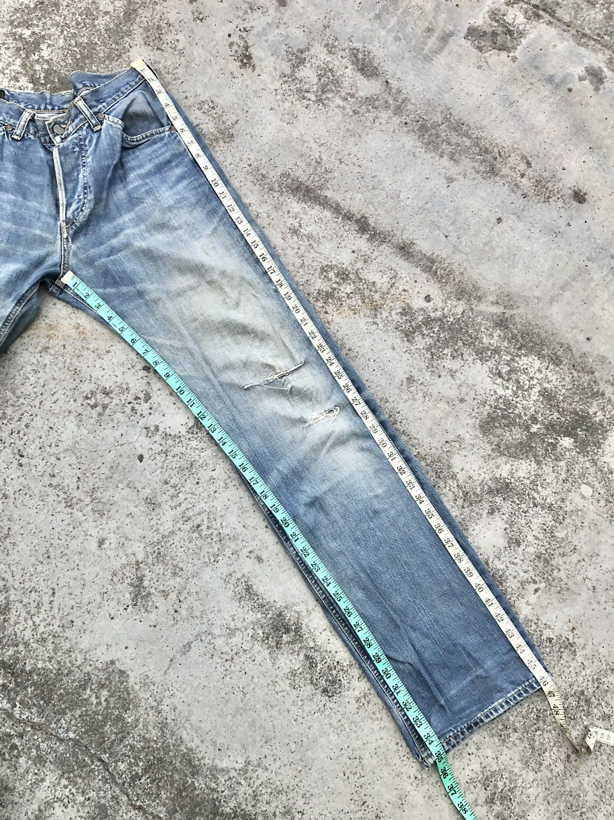 Lee VINTAGE LEE SELVEDGE DISTRESSED DENIM Size US 32 / EU 48 - 12 Thumbnail