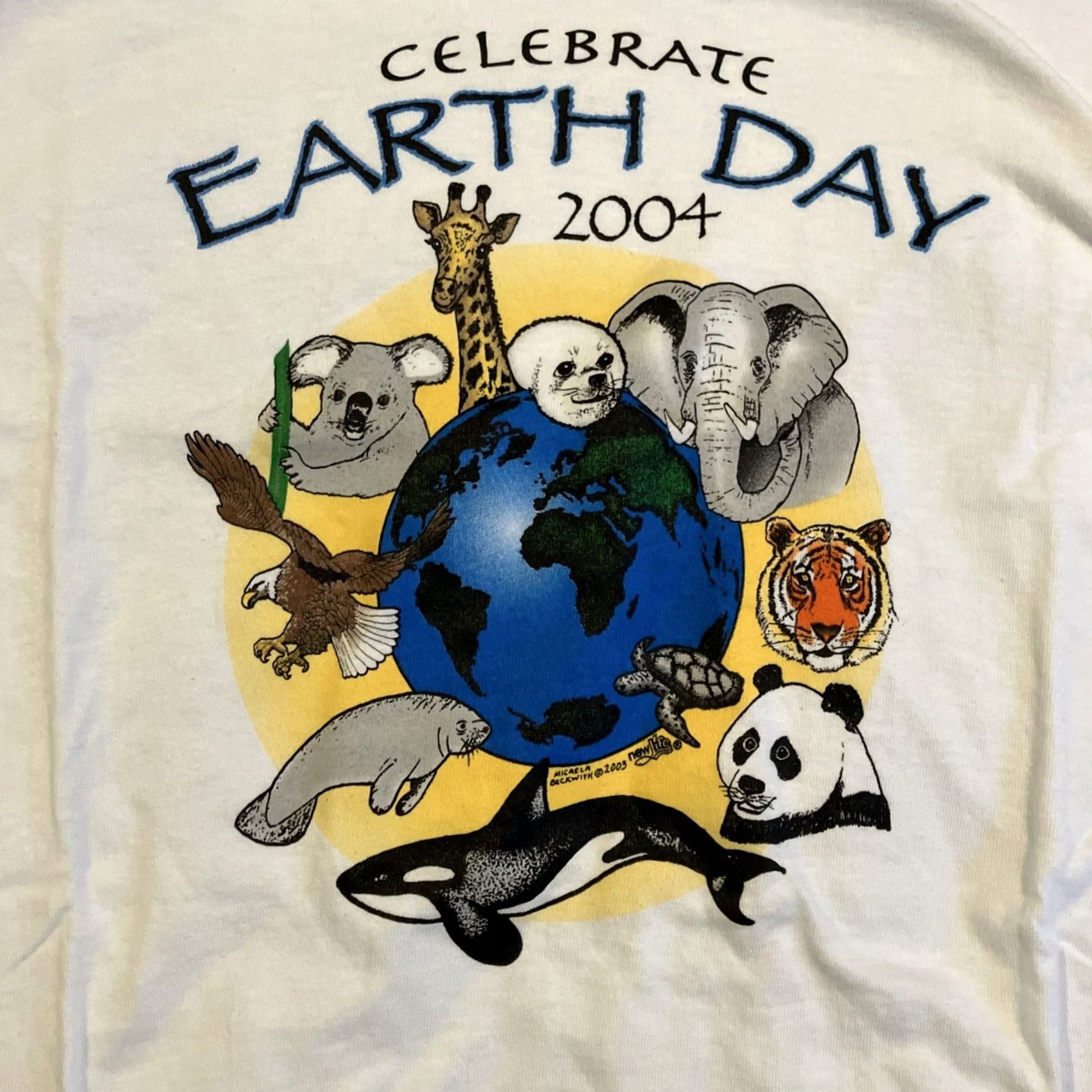 Hanes NWOT Hanes Vintage Graphic Shirt - Mens XL 2004 Earth Day Size US XL / EU 56 / 4 - 2 Thumbnail