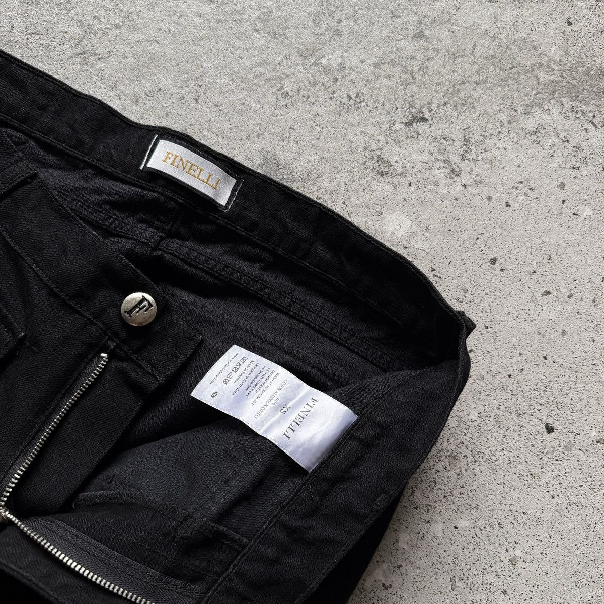Other Finelli Mens Black Multi-Pocket Strap Utility Jeans RRP $160 Size US 30 / EU 46 - 12 Thumbnail