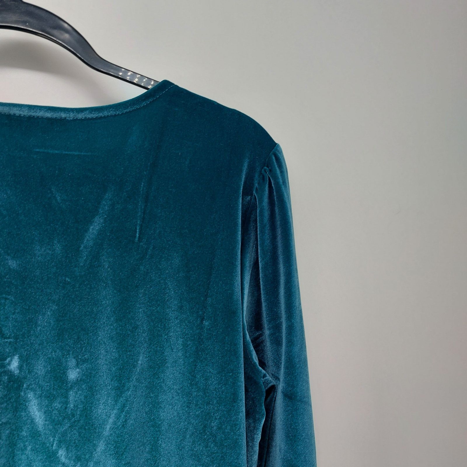 Other Candace Cameron Bure Green Velour Dress Long-sleeved MP Size M / US 6-8 / IT 42-44 - 16 Thumbnail