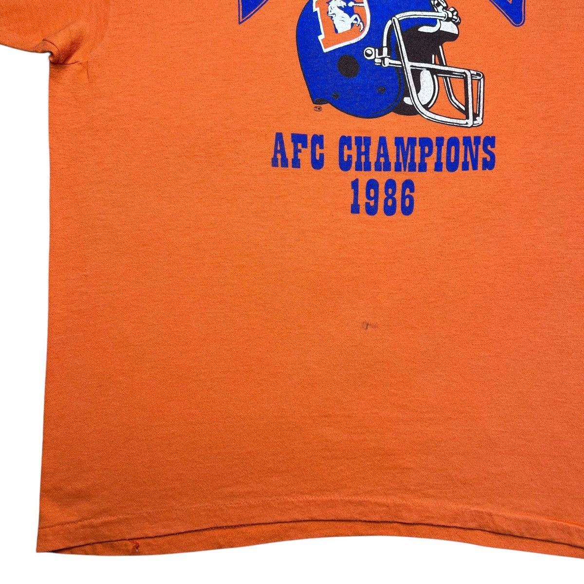 NFL × Vintage Vintage 1986 NFL Denver Broncos AFC Champions Spell Out Tee Size US L / EU 52-54 / 3 - 9 Thumbnail