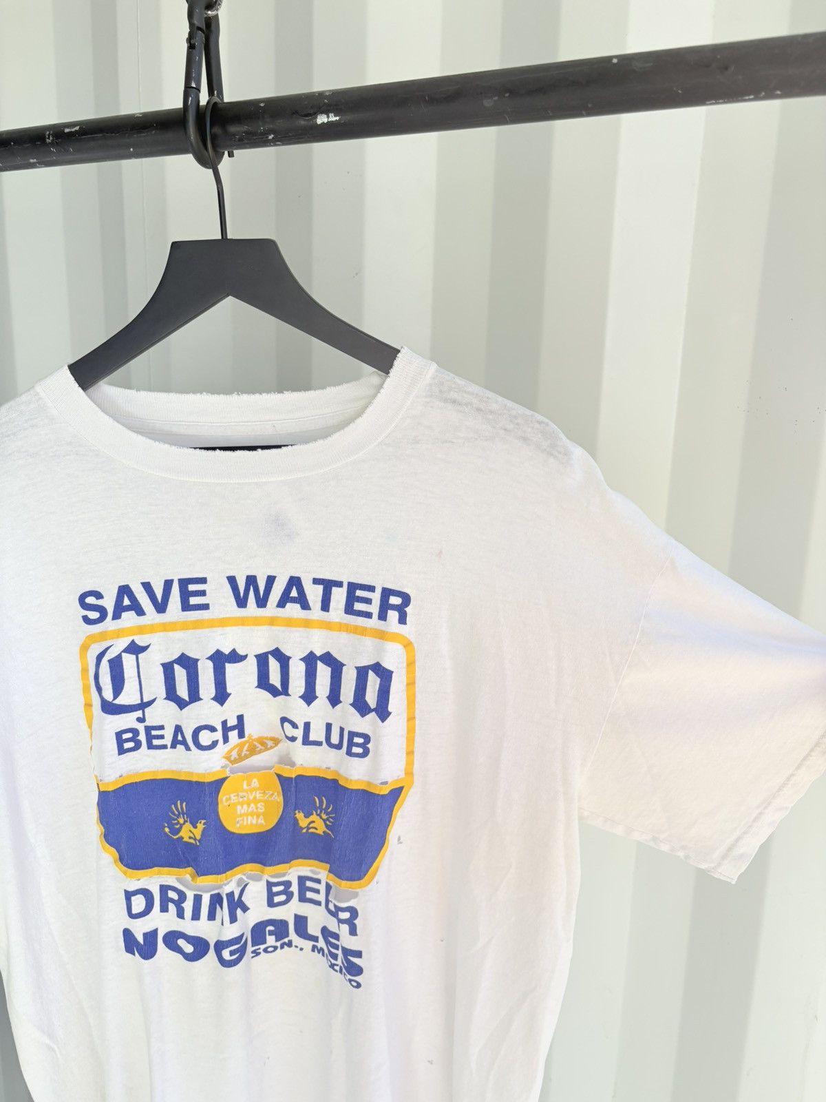 Vintage Vintage Corona Shirt thrashed Faded Distressed Grunge Band Size US XL / EU 56 / 4 - 3 Thumbnail