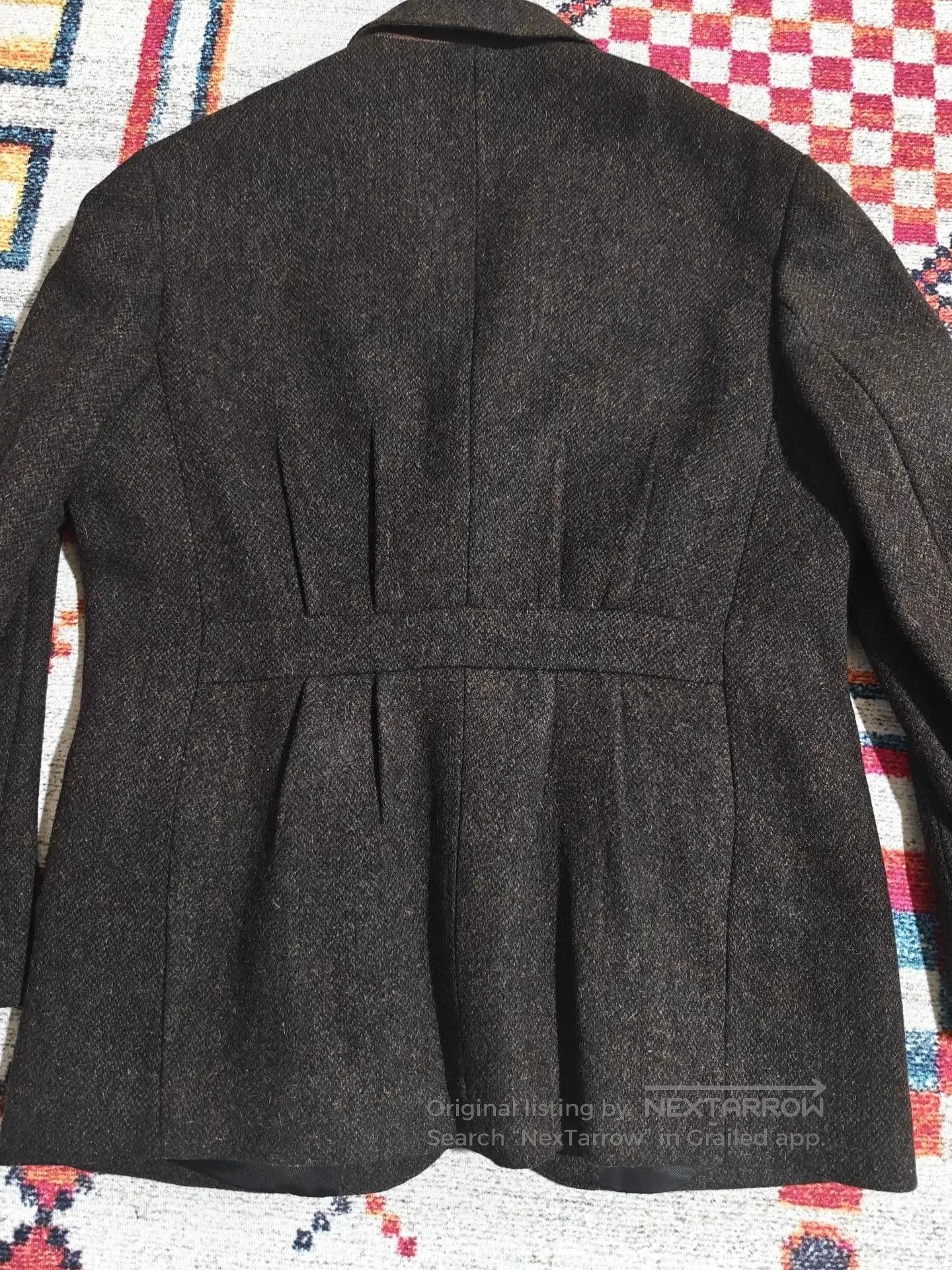 Ring Jacket British Retro Tweed Wool Hunting Blazer. Size US XL / EU 56 / 4 - 4 Thumbnail
