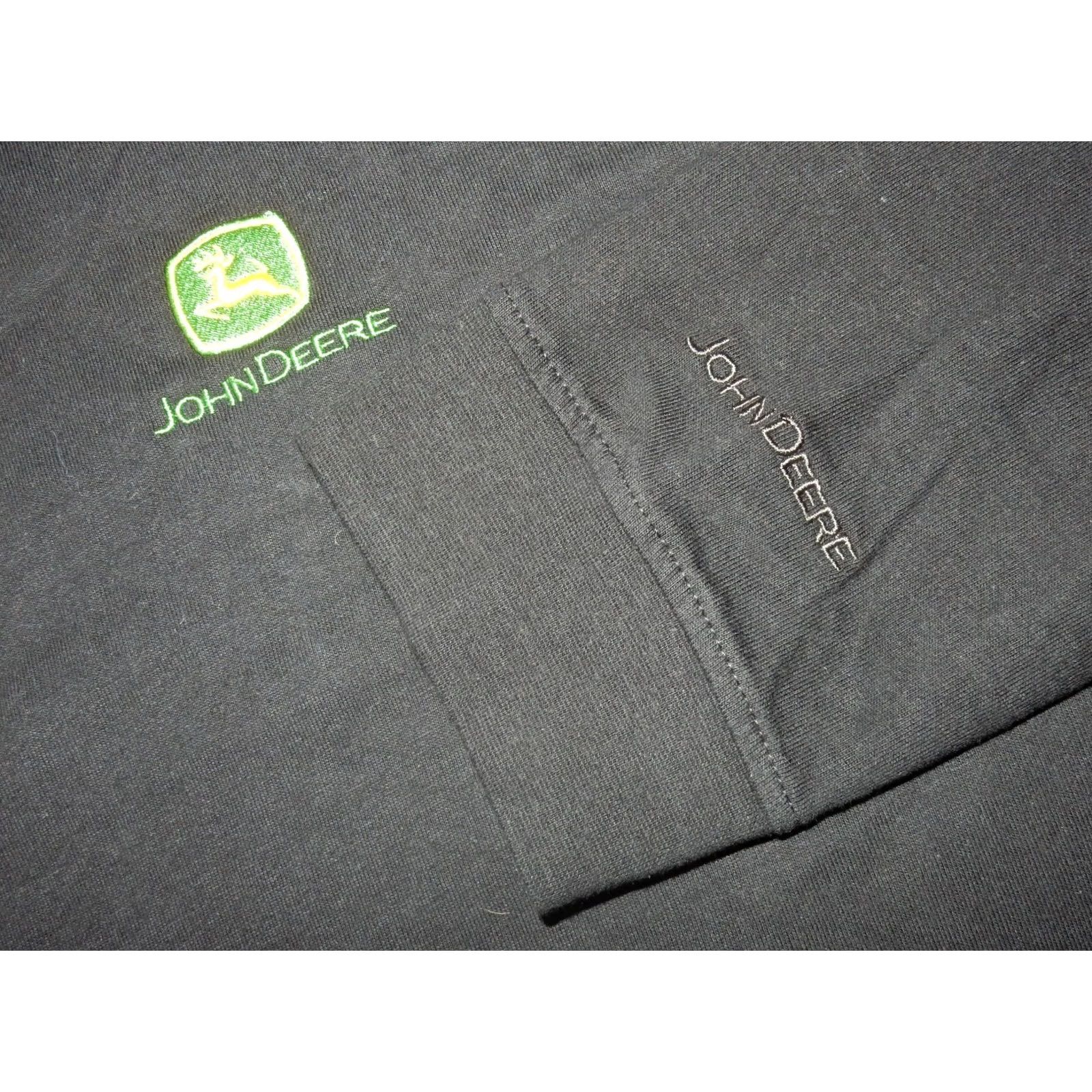 John Deere VINTAGE? John Deere Men T-Shirt XXL Black Cotton Long Sleeve 2XL Shirt Mens Size US XXL / EU 58 / 5 - 3 Thumbnail