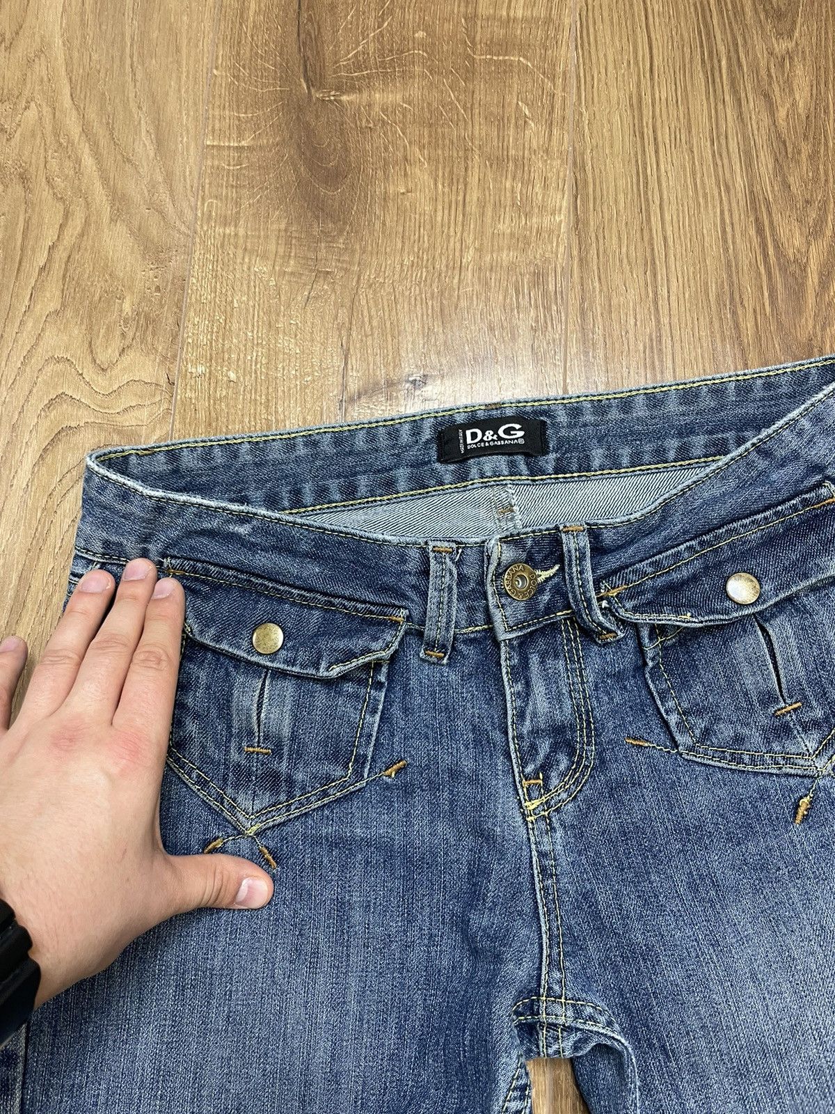 Dolce & Gabbana × Vintage Vintage Dolce&Gabbana Y2K Style Blue Stonewashed Denim Jeans Size US 29 - 10 Thumbnail