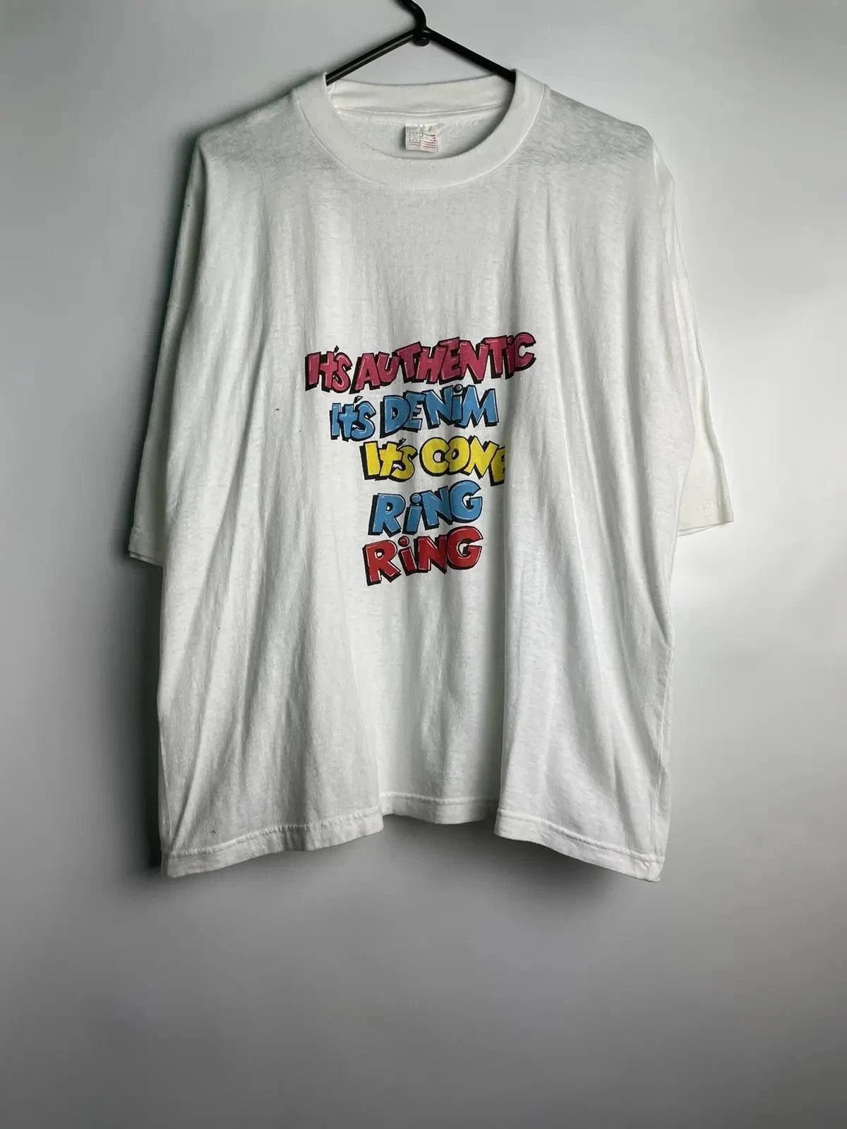 Other Vintage t-shirt its authentic its denim its cone ring Size L Size US L / EU 52-54 / 3 - 1 Thumbnail